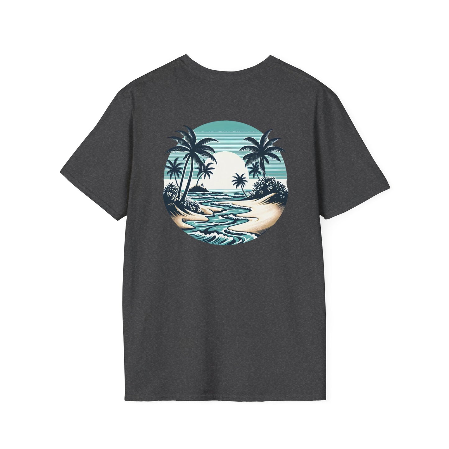 Tropical Vibes T-Shirt - Unisex Softstyle, Beachwear, Summer Fashion, Vacation Tee, Relaxed Fit, Outdoor Events
