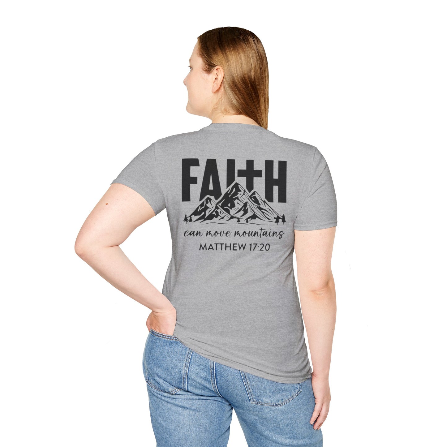 Faith-Inspired Unisex T-Shirt - Motivational Tee - Faith Can Move Mountains