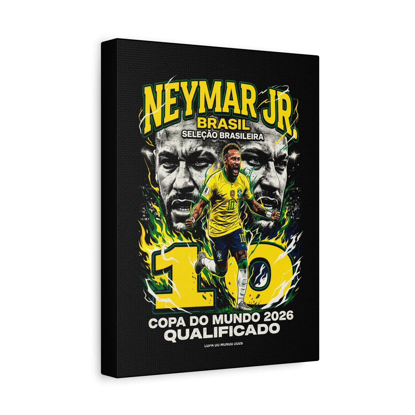 Neymar - Matte Canvas, Stretched, 1.25"