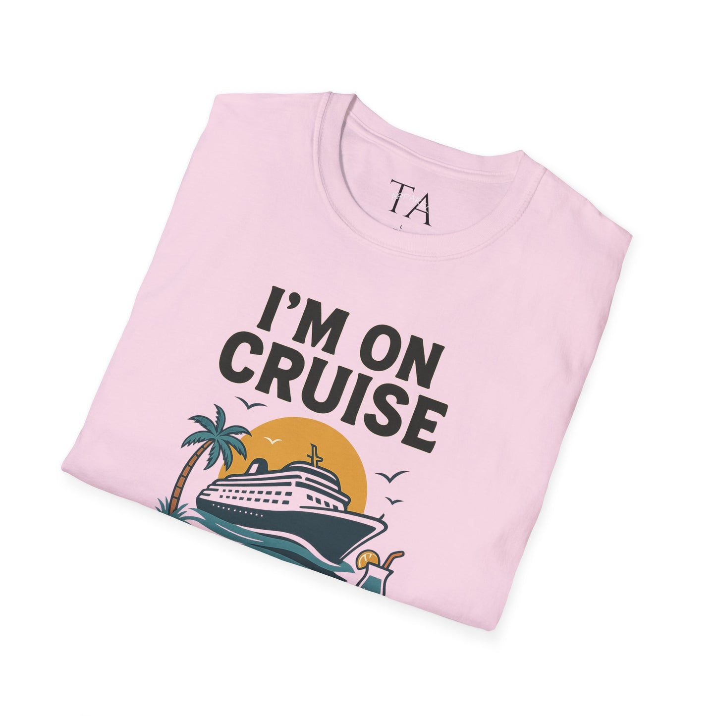 Cruise Control Tee - Unisex Softstyle T-Shirt, Vacation Shirt, Travel Apparel, Summer Wear, Cruise Gift, Relaxation Outfit
