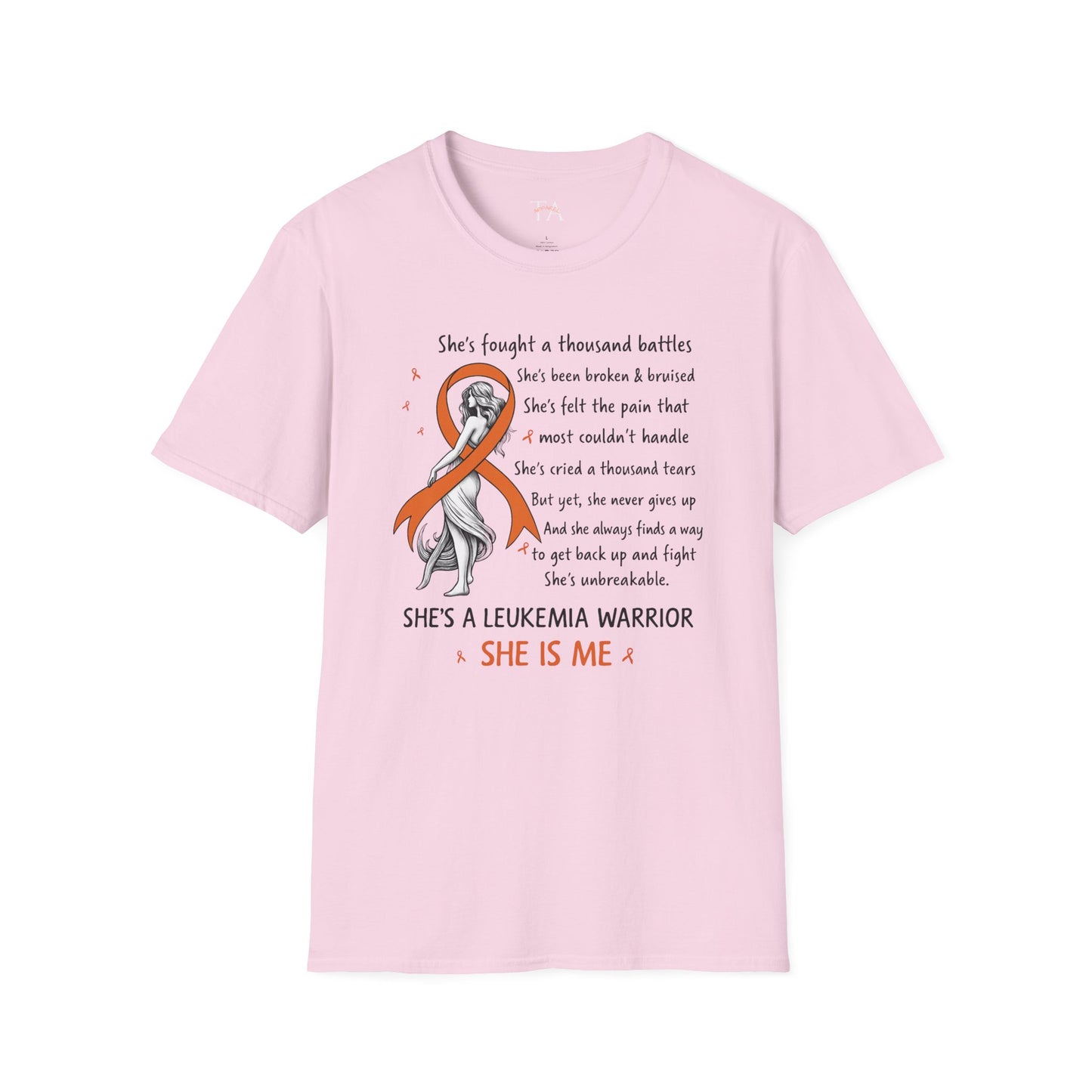 Leukemia Warrior T-Shirt - Unisex Softstyle Support Apparel