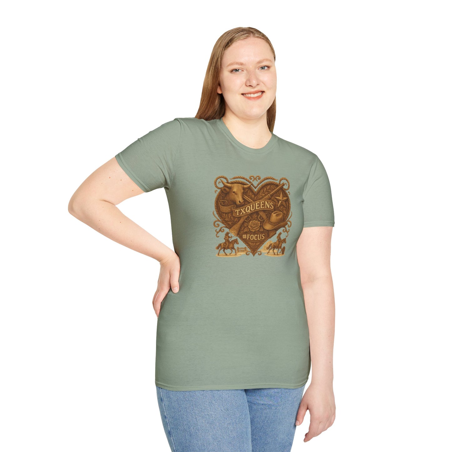 Texas Queens Graphic Tee | Soft Unisex T-Shirt, Trendy Shirt for Women, Cute Gift for Queens, Birthday Celebration, Everyday Style. Women's