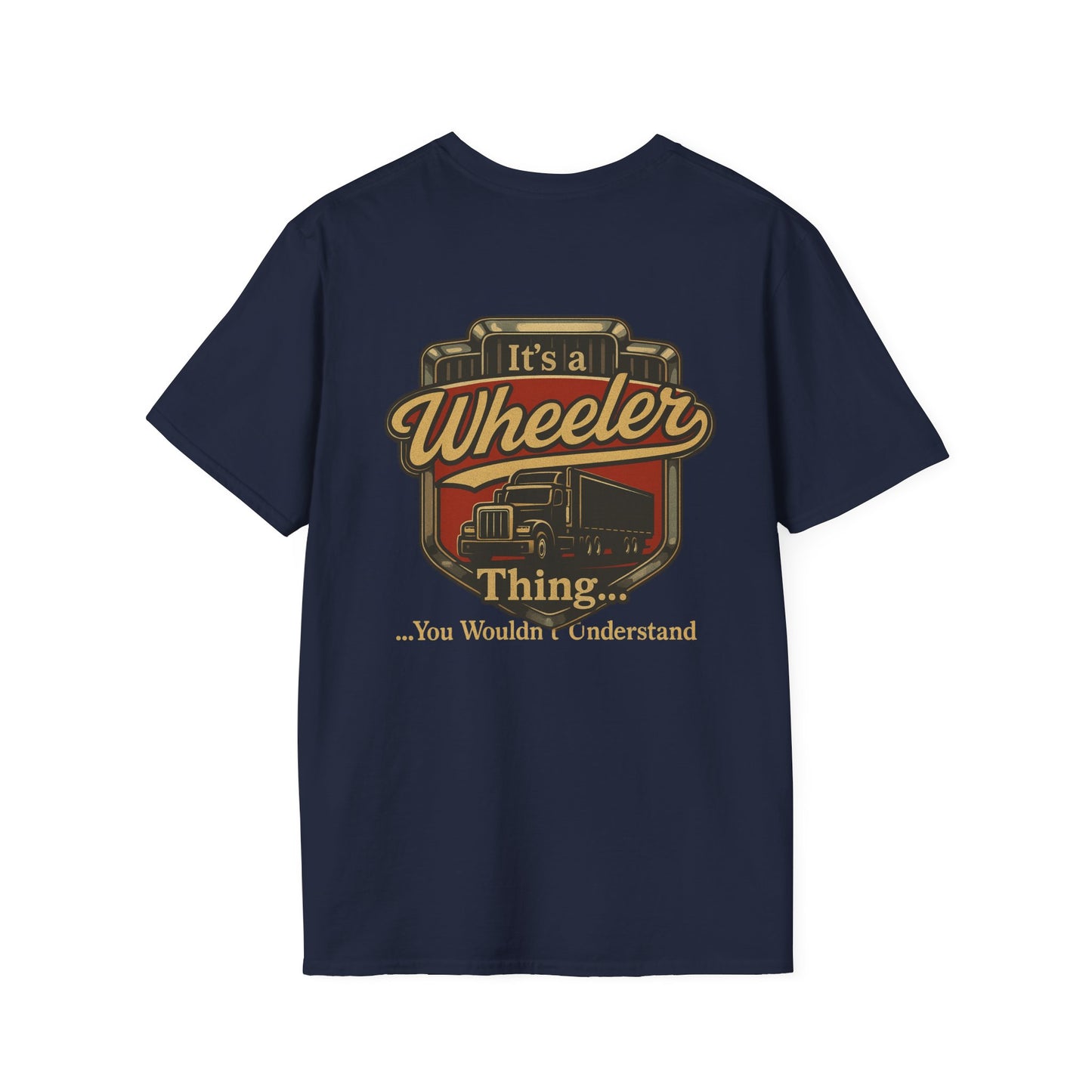 "It's a Wheeler Thing" Unisex Softstyle T-Shirt, Ideal for Truck Lovers, Gifts for Drivers, Casual Wear, Perfect for Birthdays, Father's Day