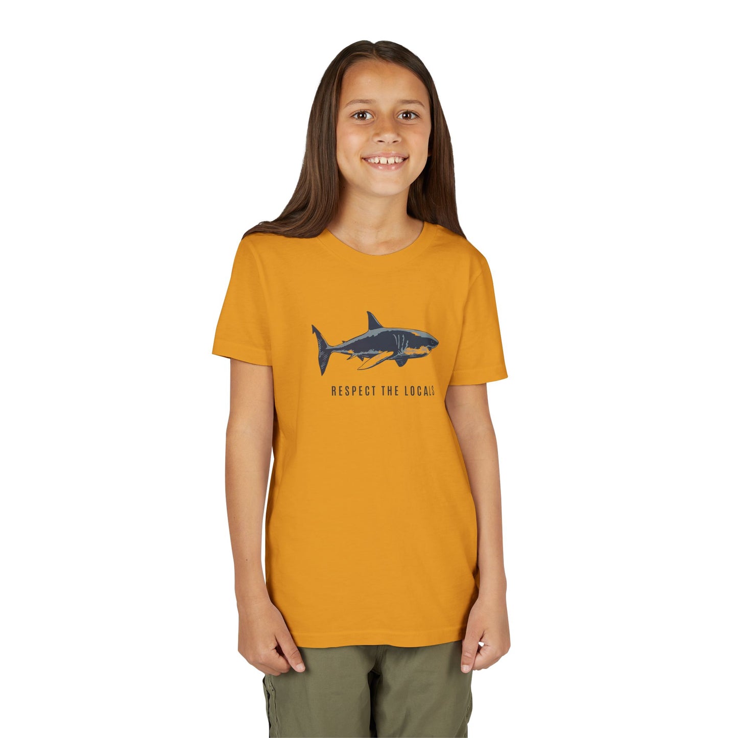 Kids Shark Youth Tee | Respect The Locals | Shark Lovers Shirt