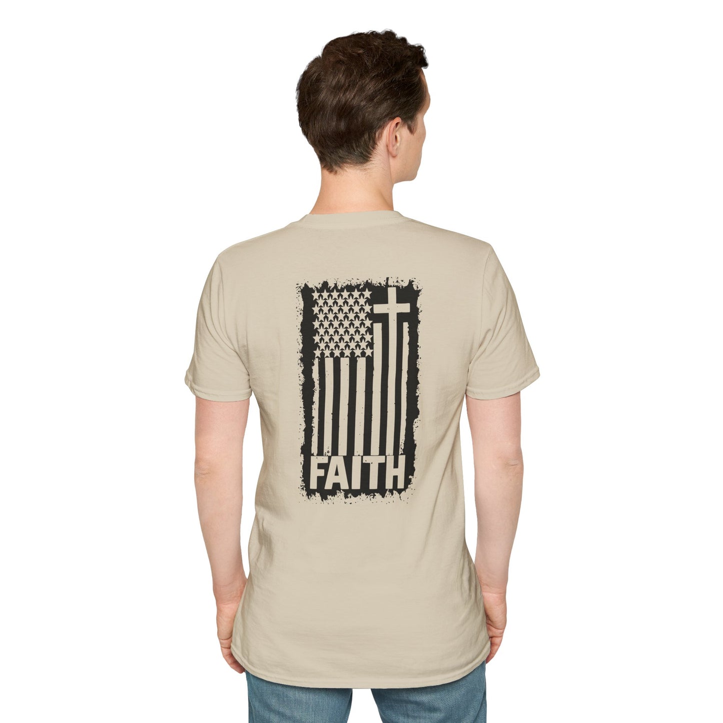 Faith-Inspired American Flag T-Shirt