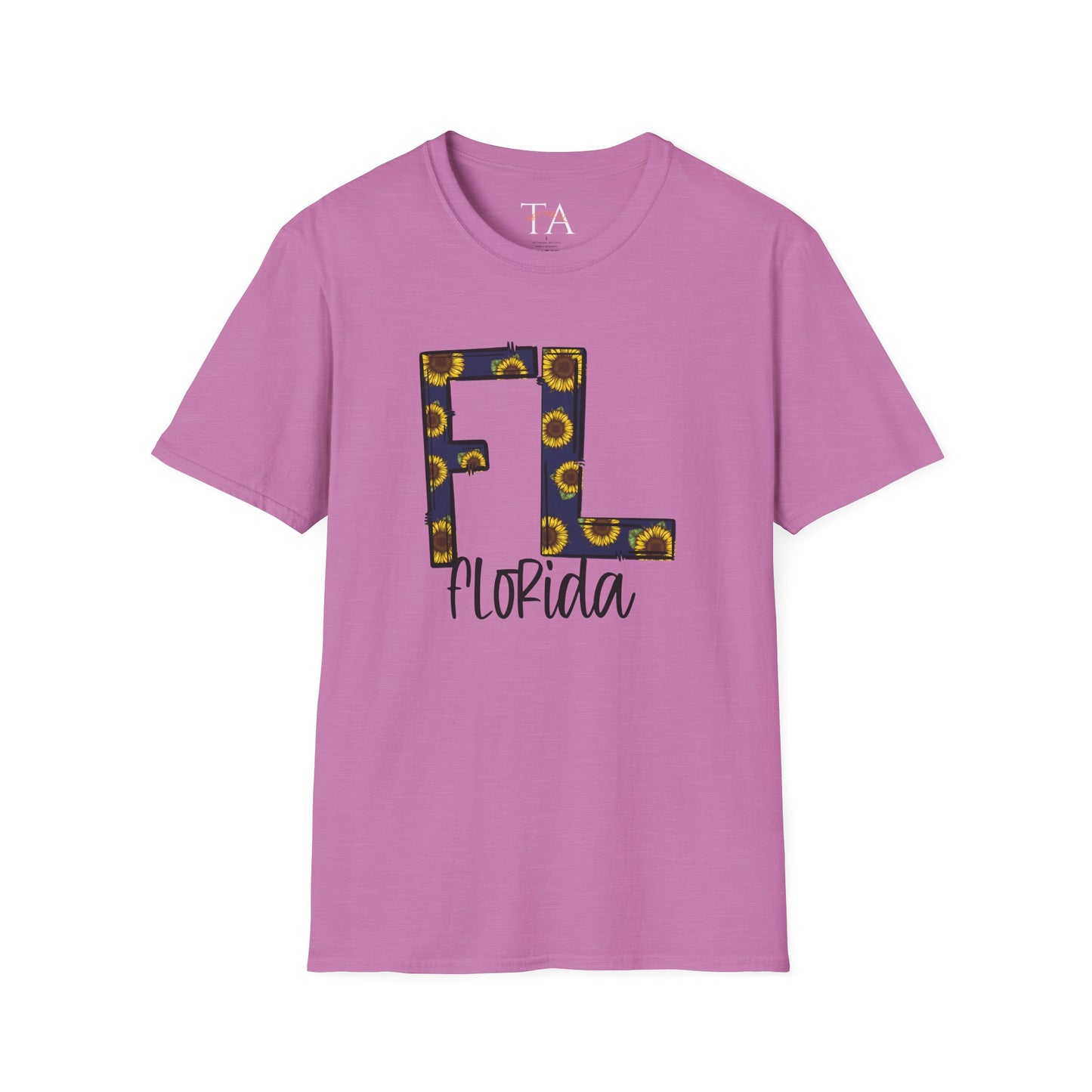Florida Sunshine Unisex Softstyle T-Shirt, Florida T-Shirt, Graphic Tee, Summer Outfit, Gift for Floridians, Vacation Wear