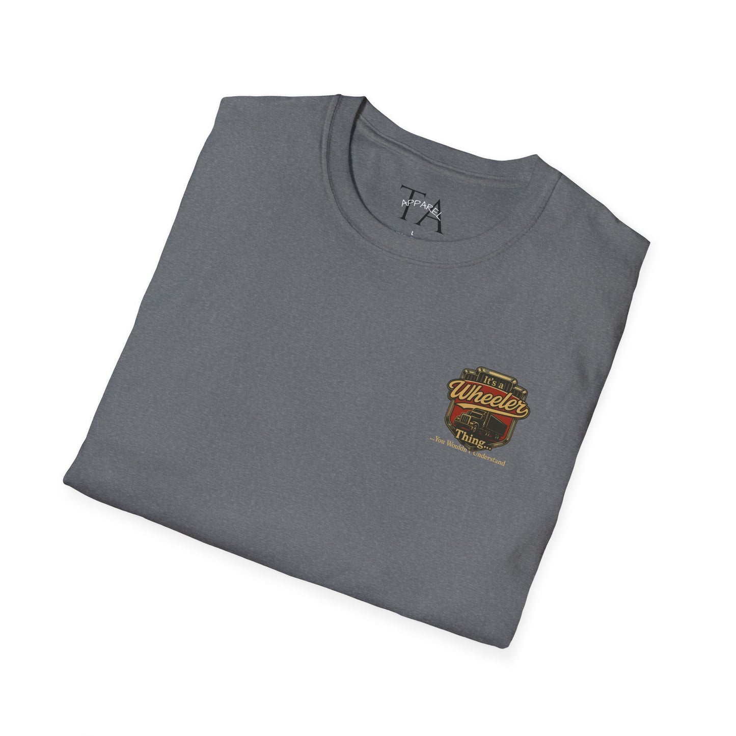 "It's a Wheeler Thing" Unisex Softstyle T-Shirt, Ideal for Truck Lovers, Gifts for Drivers, Casual Wear, Perfect for Birthdays, Father's Day
