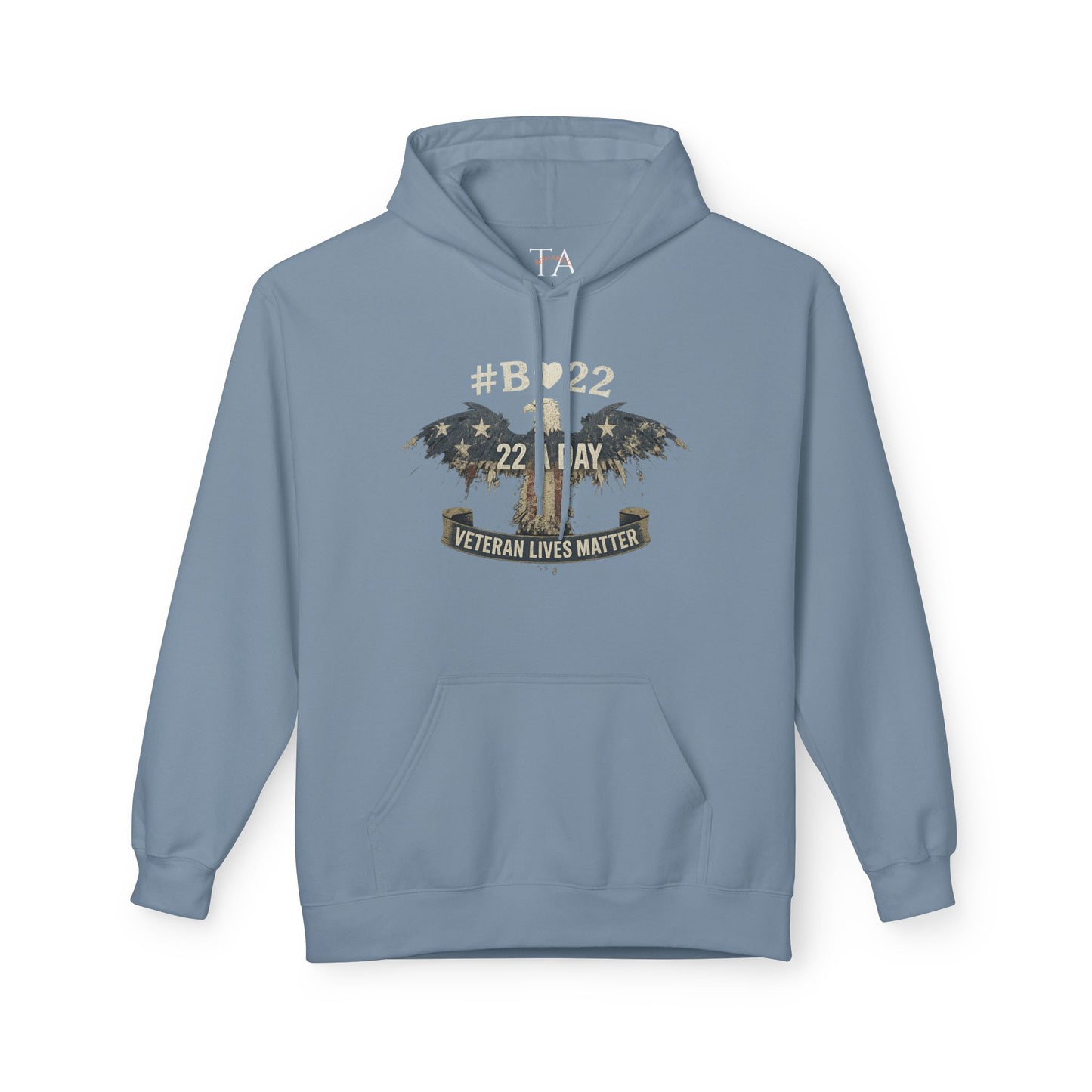 #B🤍22 Veteran Lives Matter Hoodie - Unisex Fleece Sweatshirt
