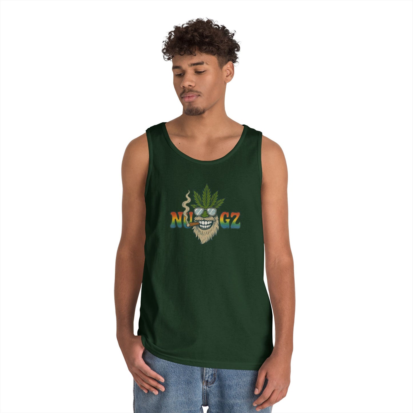 NUGZ Chill Vibes Tank Top | Retro Cannabis Design