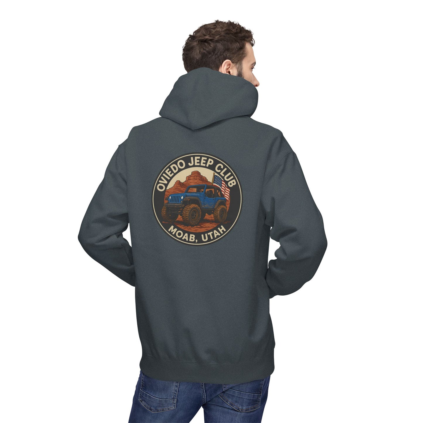 Oviedo Jeep Club Adventure Fleece Hoodie - Oviedo Jeep Club Outdoor Apparel for Jeep Lovers