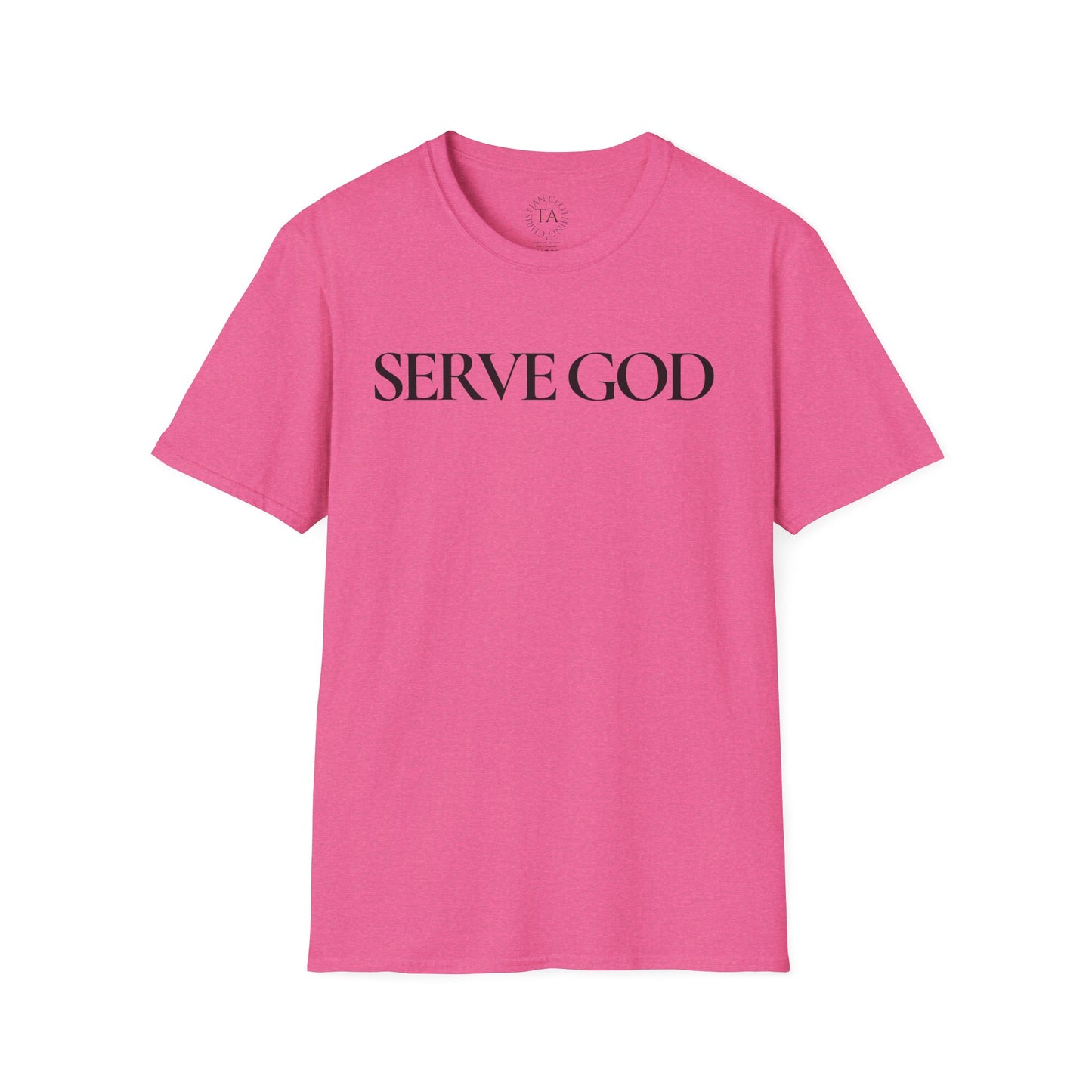 Faith Inspired "Serve God" T-Shirt - Inspirational Faith-Based Christian Gift