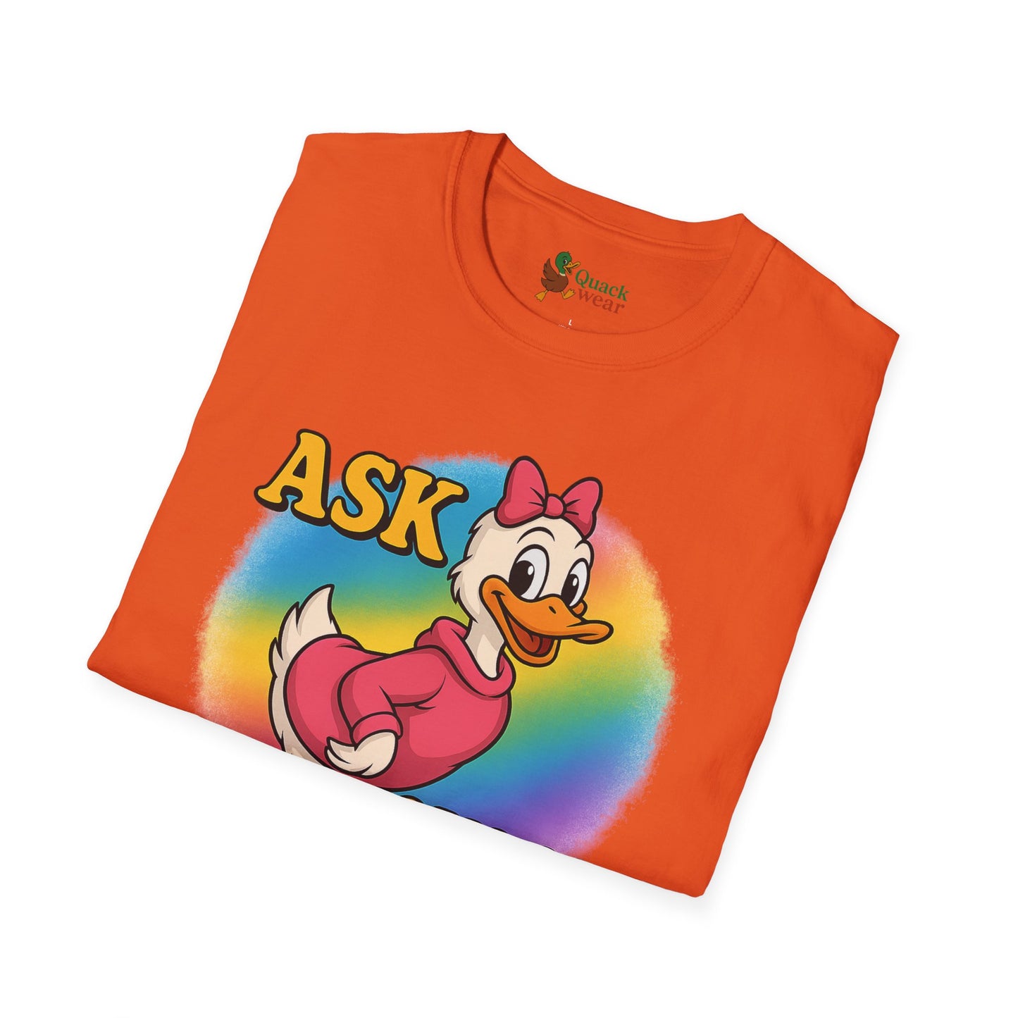 Ask Quack Duck Unisex T-Shirt - Funny Graphic Tee for Kids and Adults