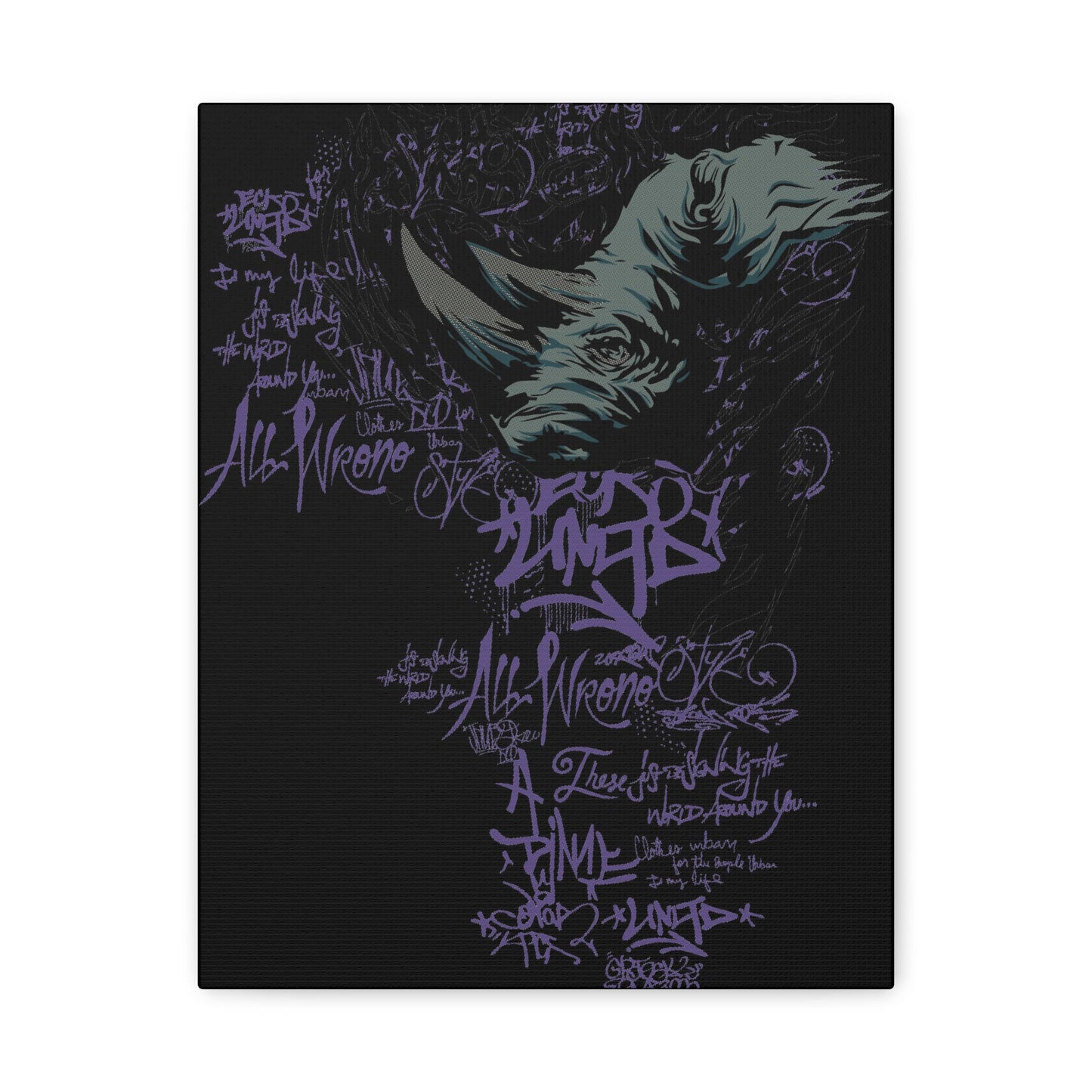 Rhino - Matte Canvas, Stretched, 1.25"
