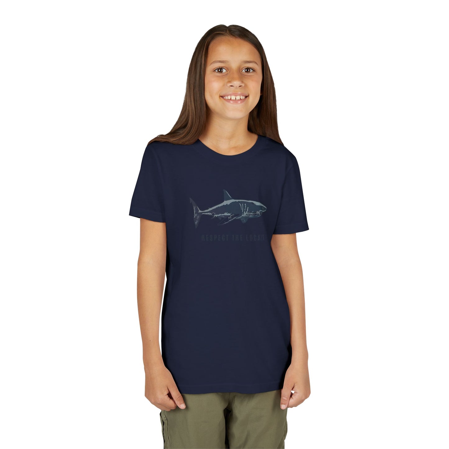 Kids Shark Youth Tee | Respect The Locals | Shark Lovers Shirt