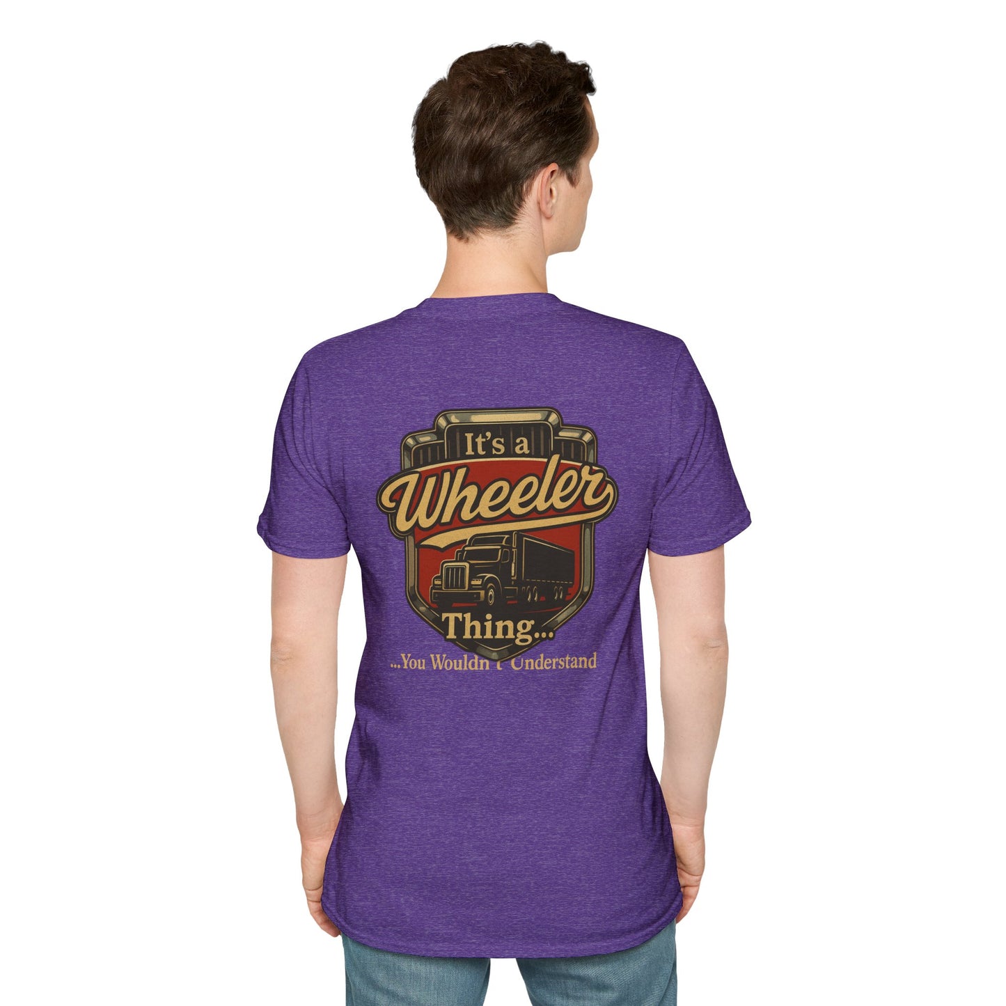 "It's a Wheeler Thing" Unisex Softstyle T-Shirt, Ideal for Truck Lovers, Gifts for Drivers, Casual Wear, Perfect for Birthdays, Father's Day