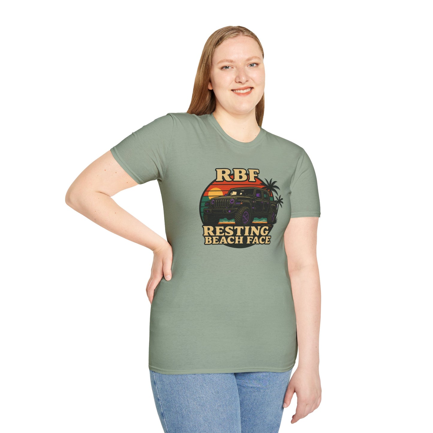 Resting Beach Face T-Shirt | Resting Beach Face | Summer Casual Wear, Vacation Tee, Beach Lover Gift, Relaxed Style, Unisex Apparel