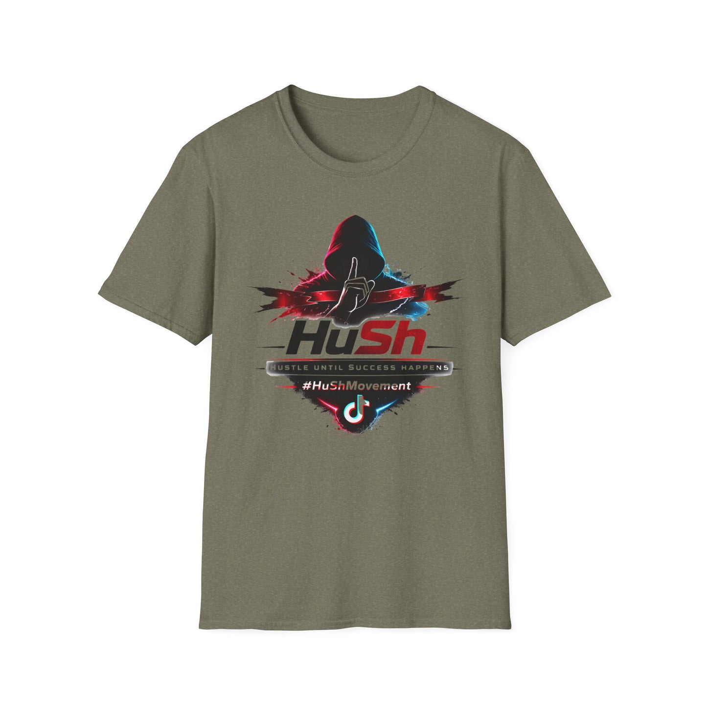 #HuSh silhouette graphic Tee | Hustle Until Success Happens, #HuShMovement