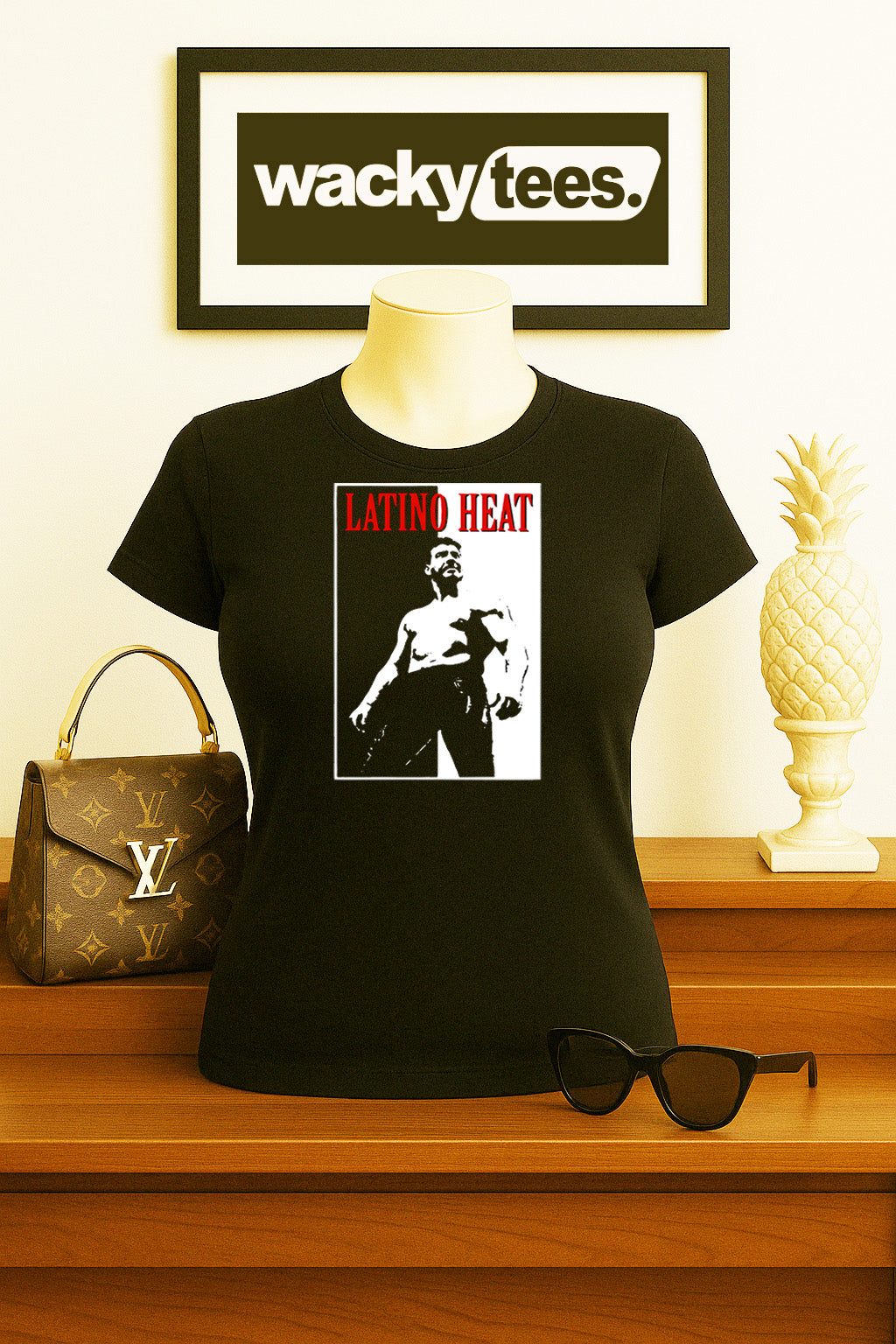 Latino Heat Scarface Eddie Guerrero Wrestling Legend Graphic Tee Shirt