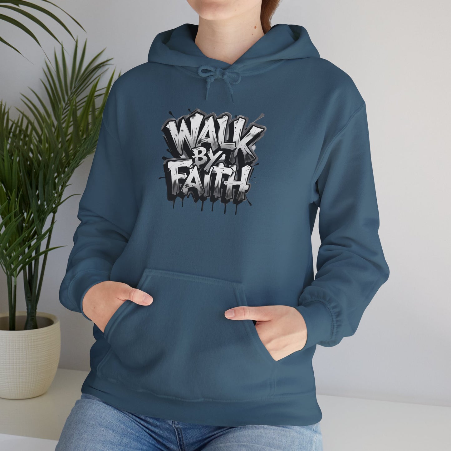 Faith Inspired Unisex Hoodie - 'Walk by Faith' Design