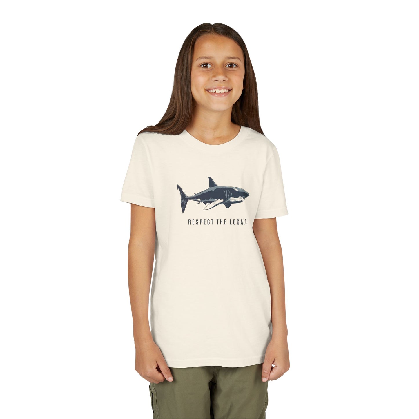 Kids Shark Youth Tee | Respect The Locals | Shark Lovers Shirt