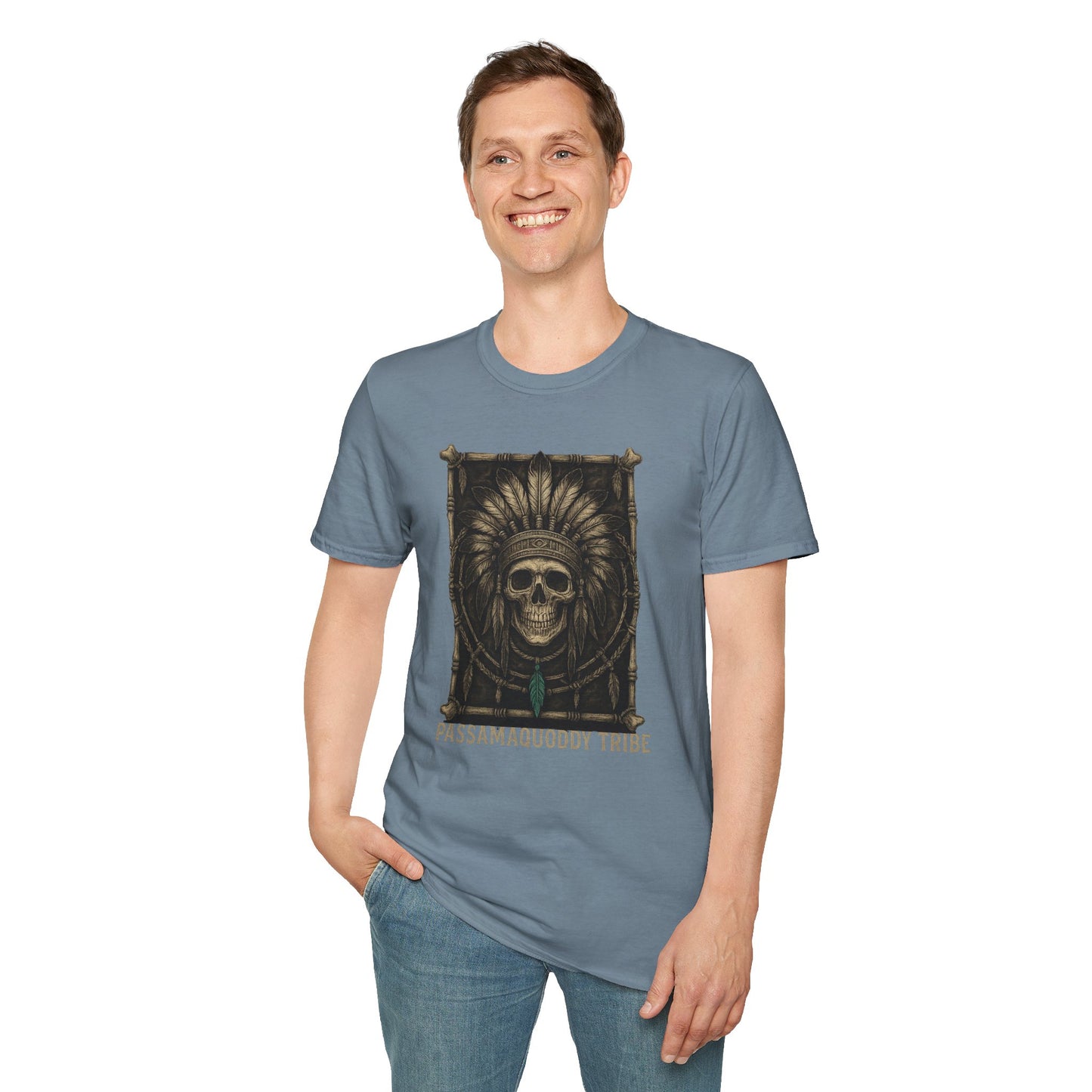 Tribal Graphic T-Shirt - Passamaquoddy Tribe Design8, Gift for Adventurers