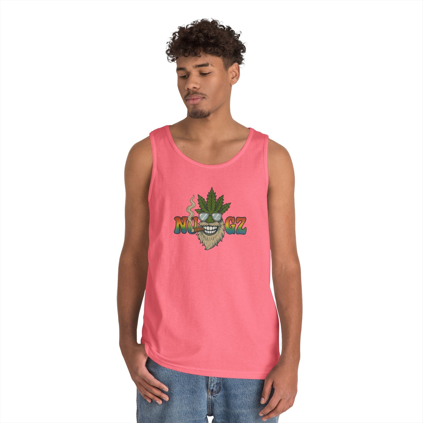 NUGZ Chill Vibes Tank Top | Retro Cannabis Design