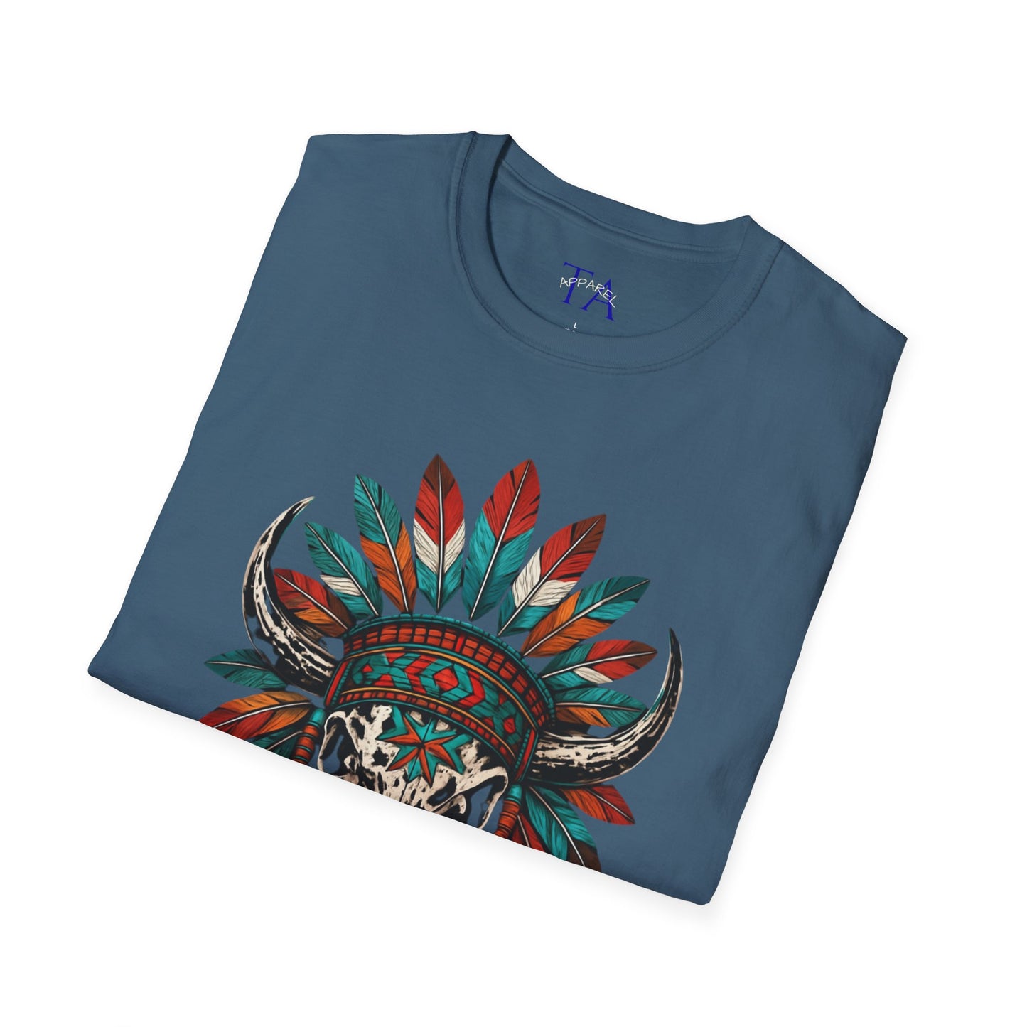 Native American Bull Skull Unisex T-Shirt