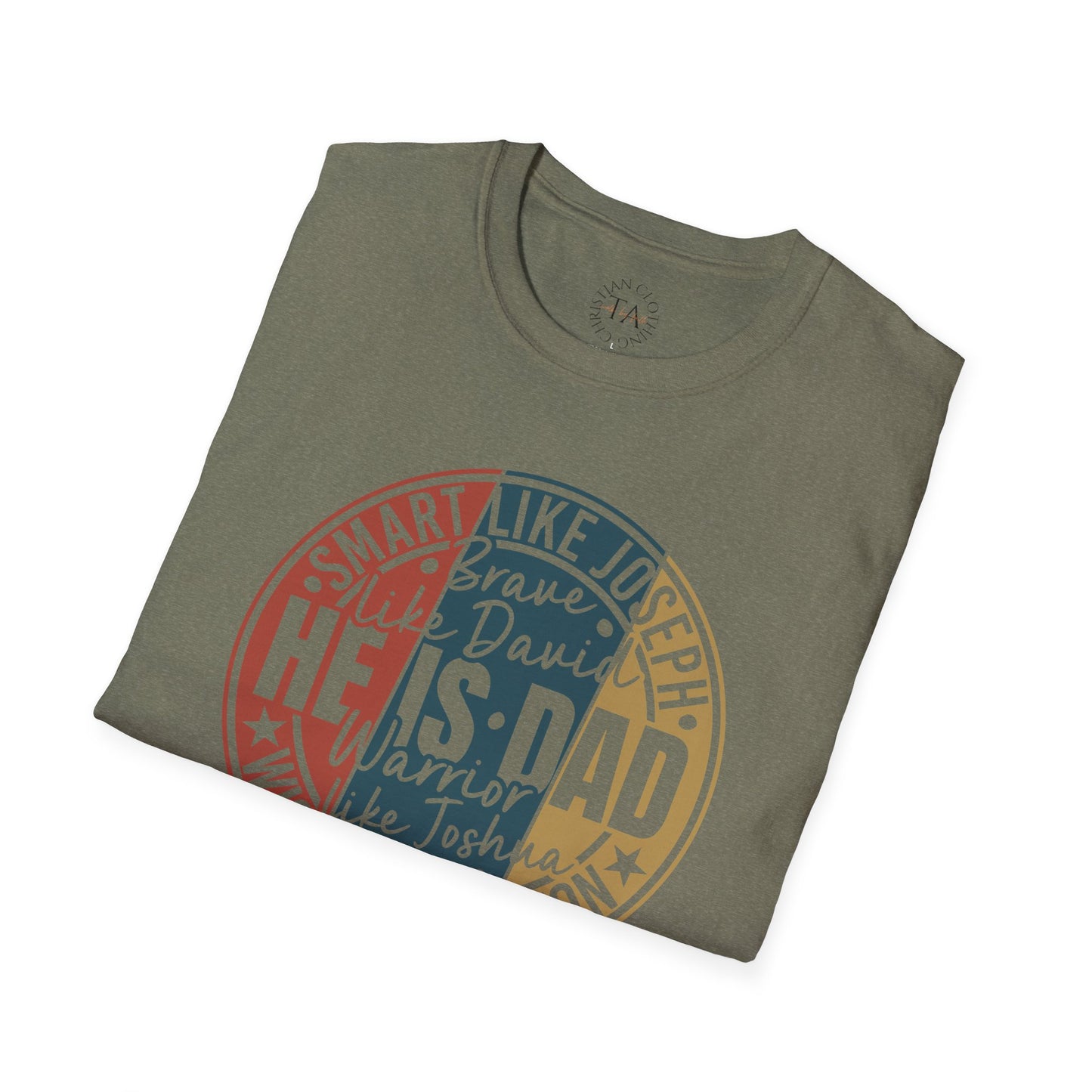Faith Inspired Smart Like Dad Unisex Softstyle T-Shirt, Gifts for Father's Day, Casual Wear, Birthday Shirt, Dad Life Tee