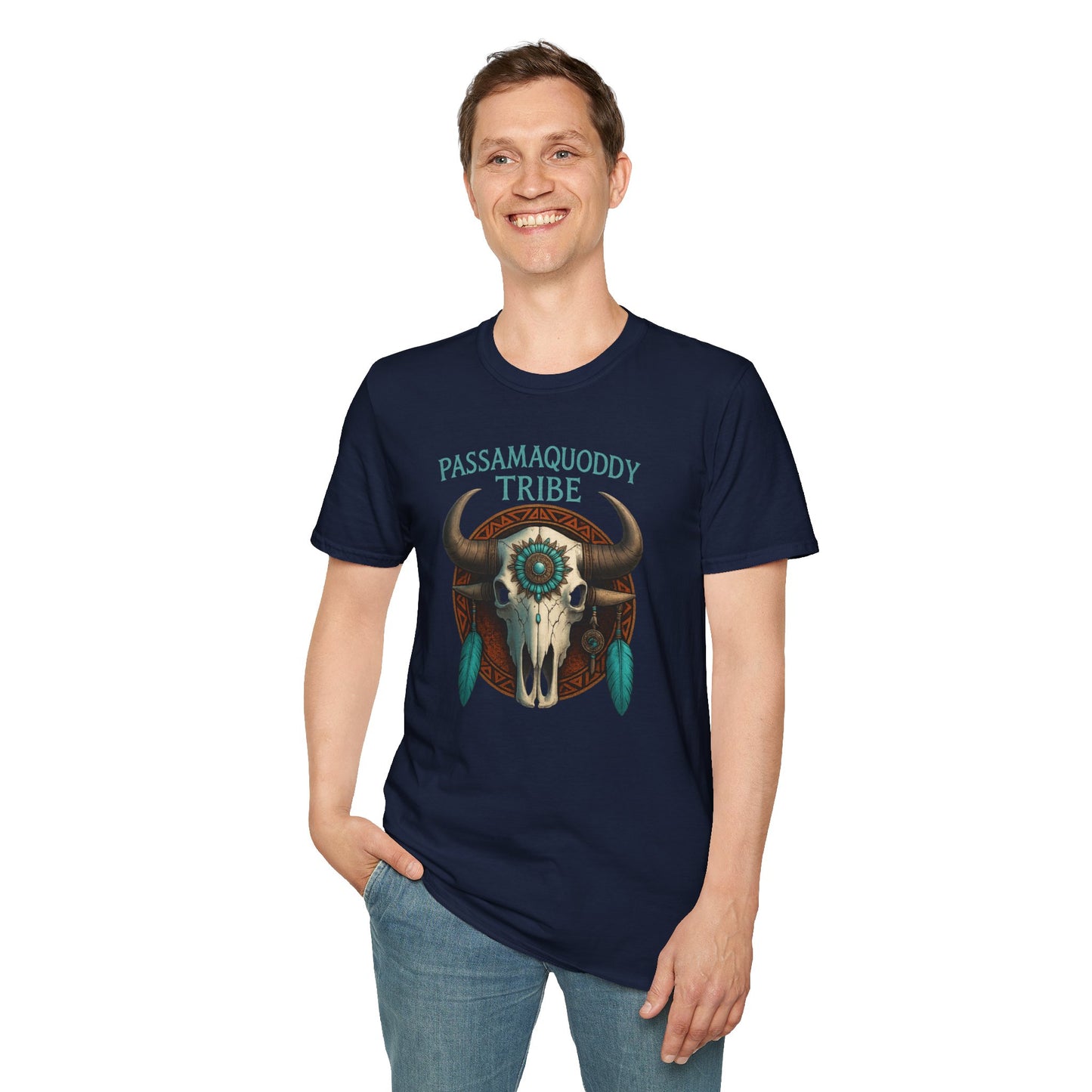 Tribal Graphic T-Shirt - Passamaquoddy Tribe Design, Gift for Adventurers