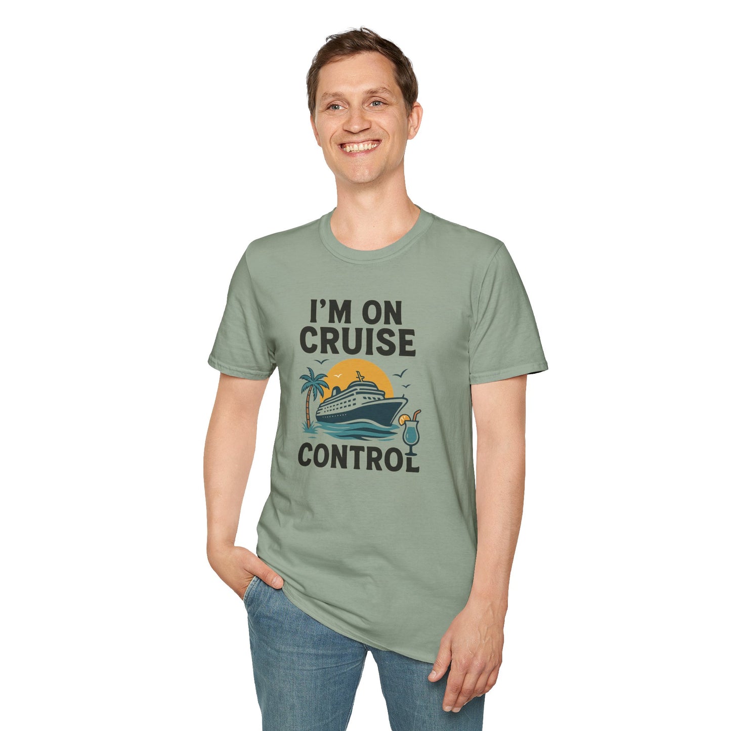 Cruise Control Tee - Unisex Softstyle T-Shirt, Vacation Shirt, Travel Apparel, Summer Wear, Cruise Gift, Relaxation Outfit