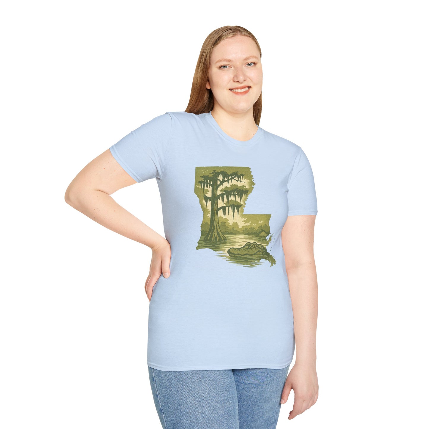 Louisiana Nature T-Shirt, Gift for Nature Lovers, Unisex Tee, Travel Souvenir, Outdoor Enthusiast Apparel, Urban Jungle Style