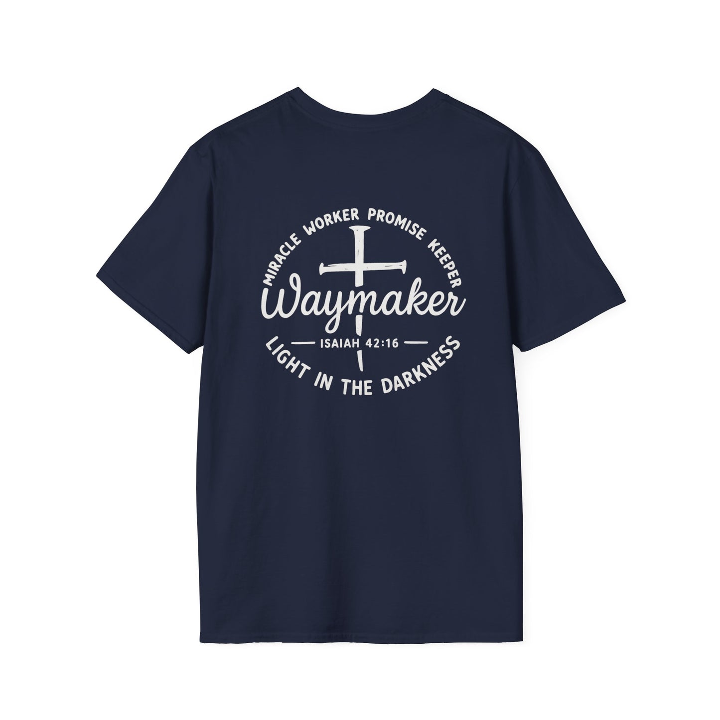 Faith Inspired Waymaker Registered Nurse Unisex Softstyle T-Shirt