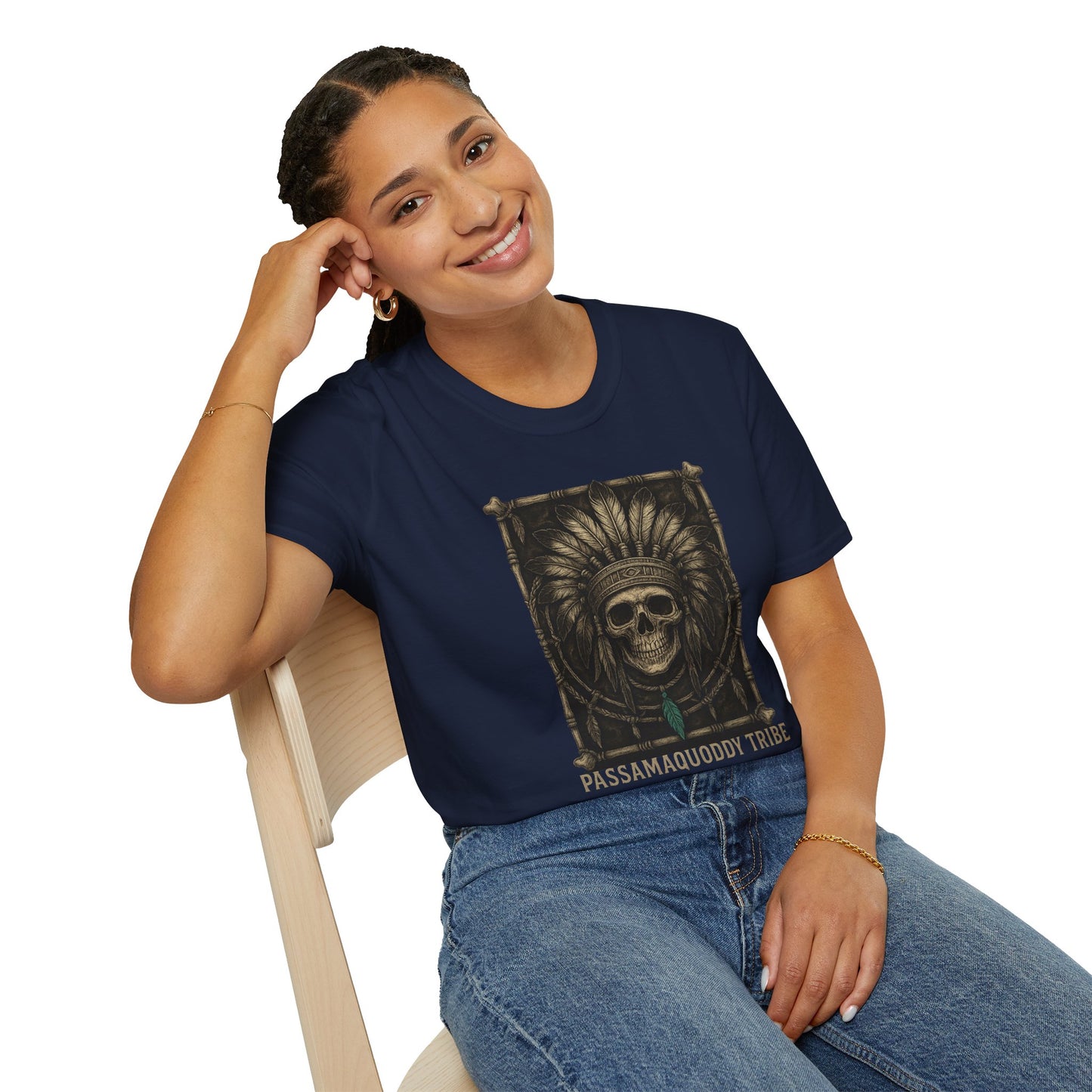 Tribal Graphic T-Shirt - Passamaquoddy Tribe Design8, Gift for Adventurers