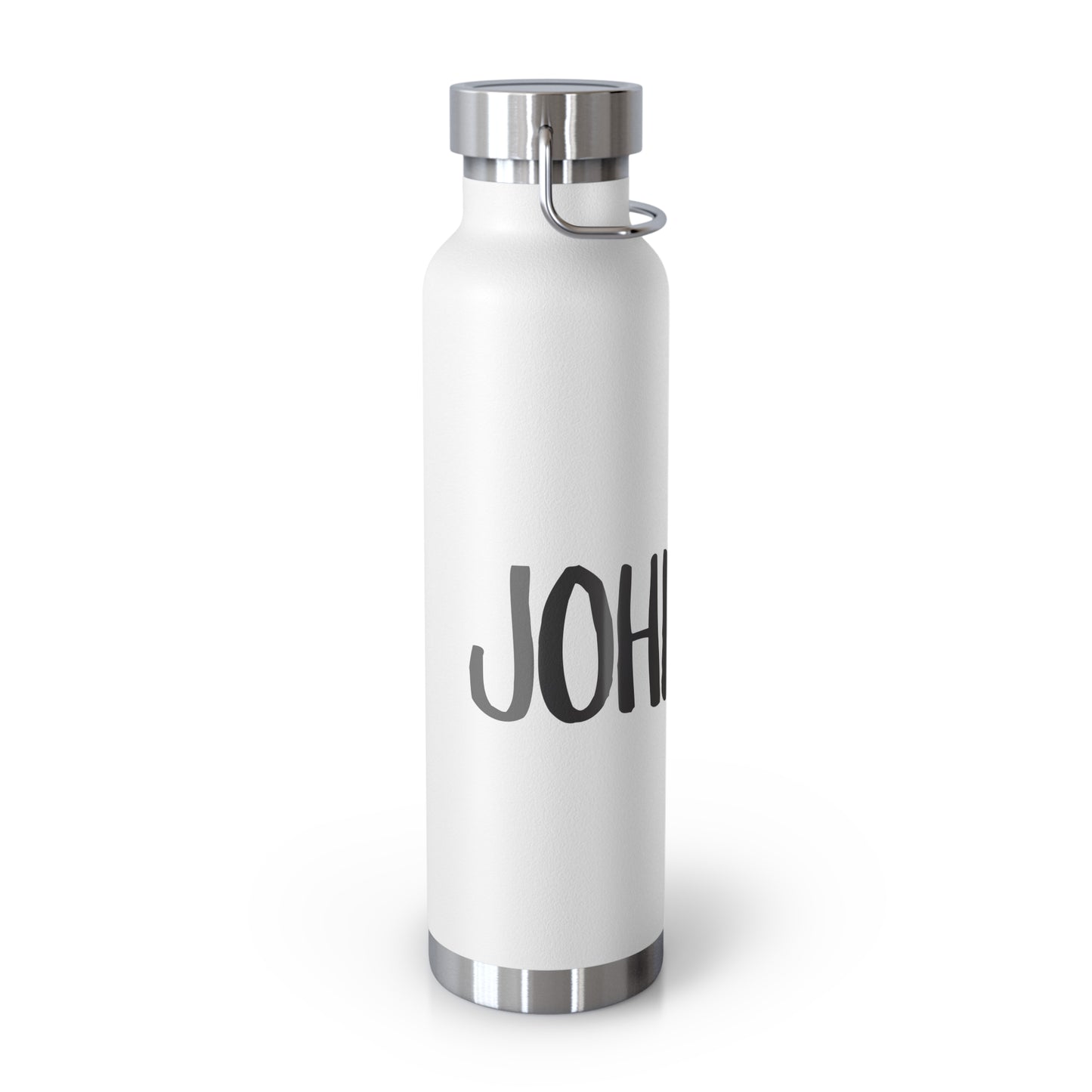 Water Bottle - Faith Inspired 22oz Copper Vacuum Insulated Bottle with John 3:16