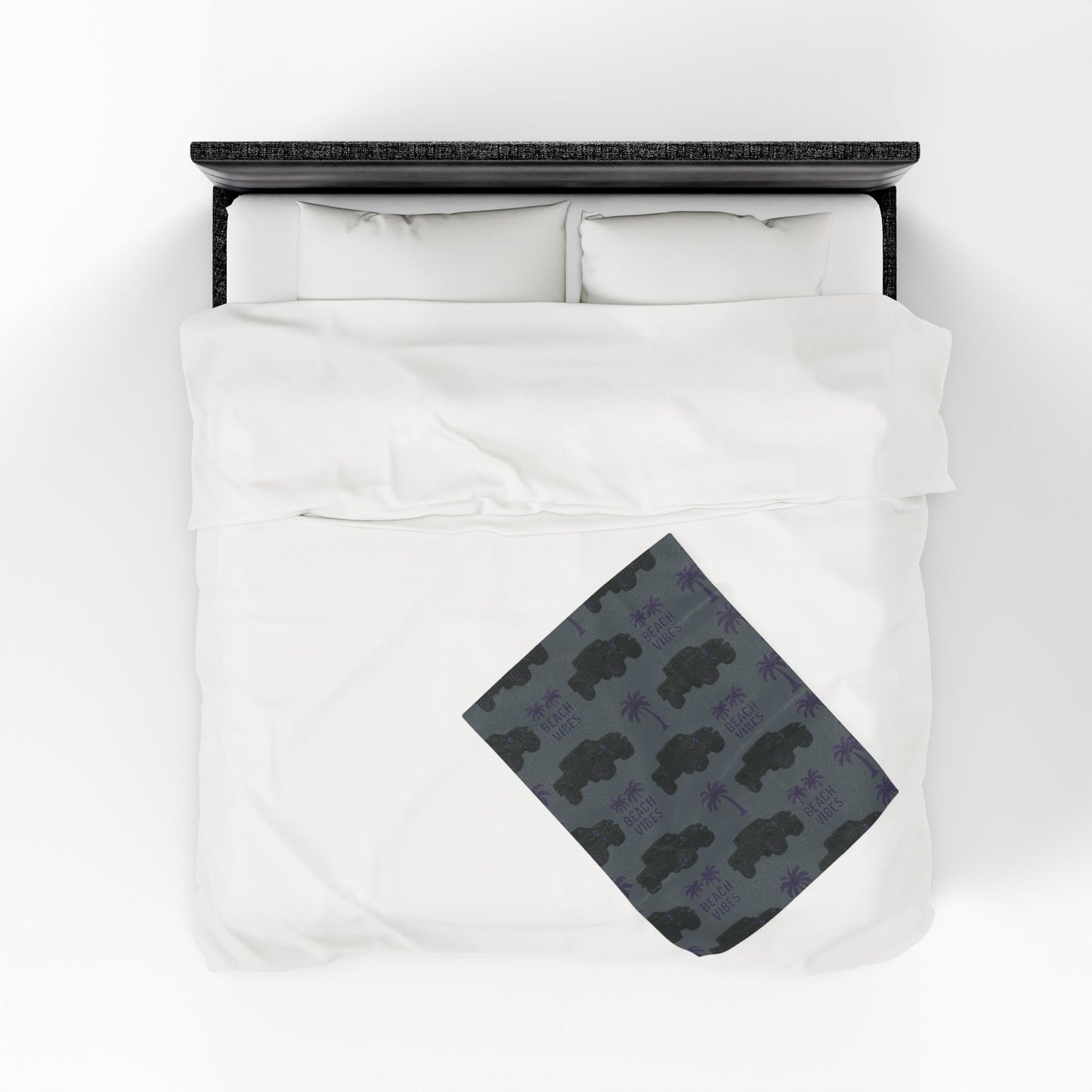 Beach Vibes Custom Jeep Gladiator Throw Blanket