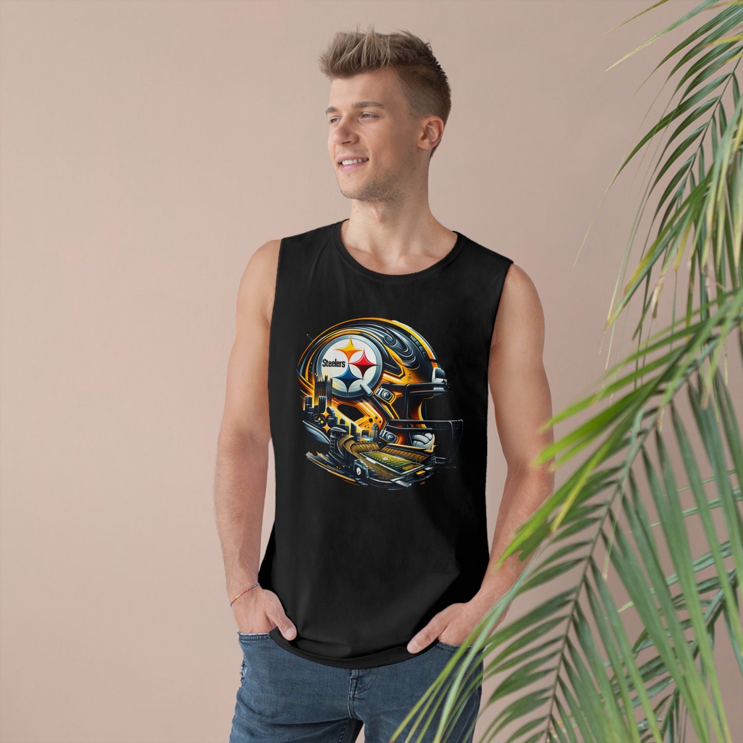 Football Unisex Sports Tank Top with Helmet Design, Casual Gym Wear, Game Day Outfit, Fitness Apparel, Athletic Gift