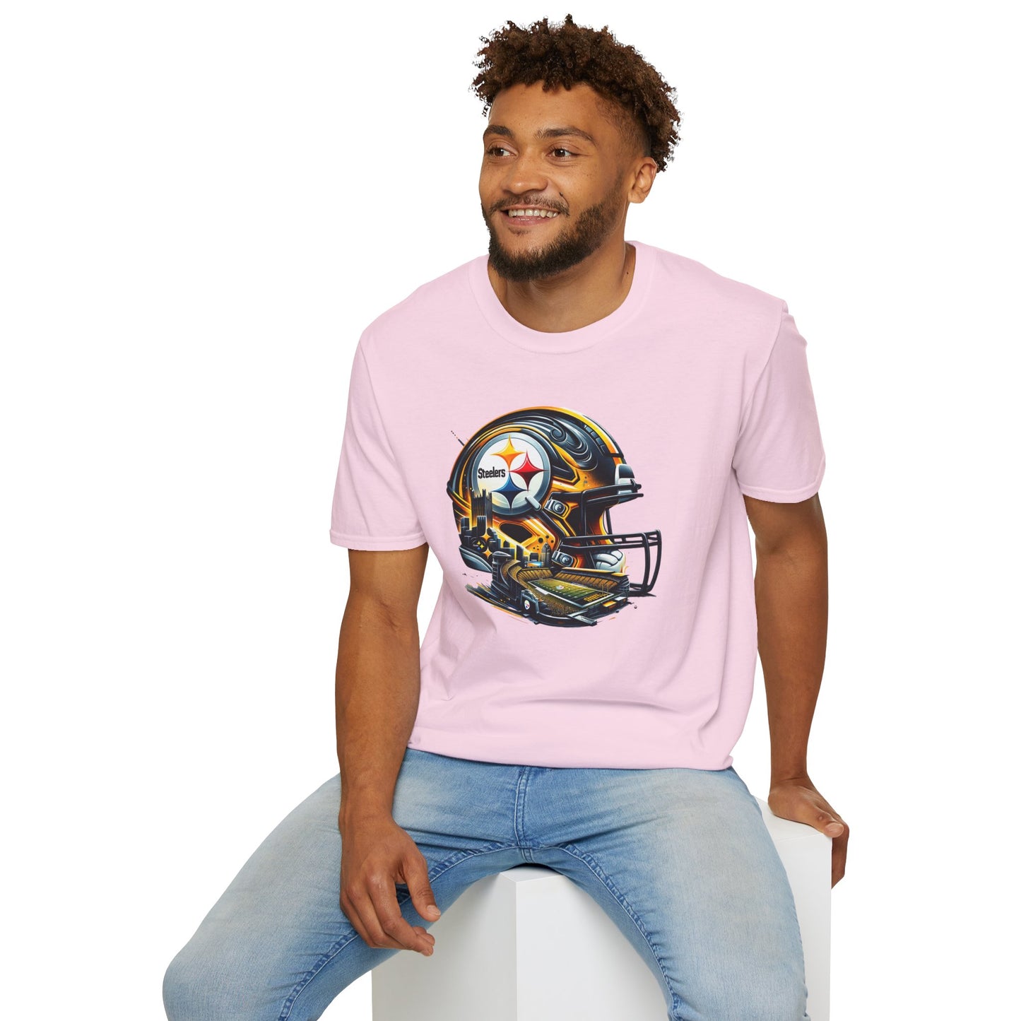 Bold Football Helmet Unisex T-Shirt | Sports Fan Tee