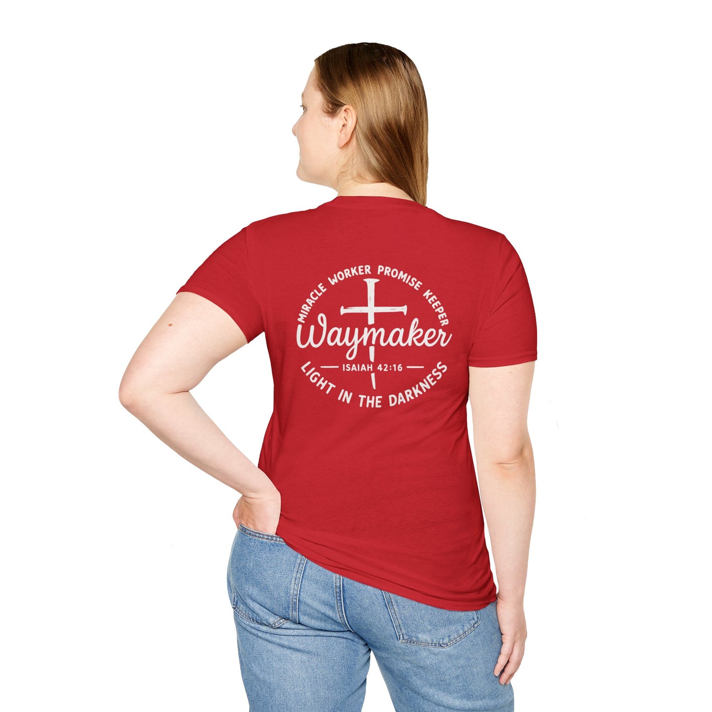 Faith Inspired Waymaker Registered Nurse Unisex Softstyle T-Shirt