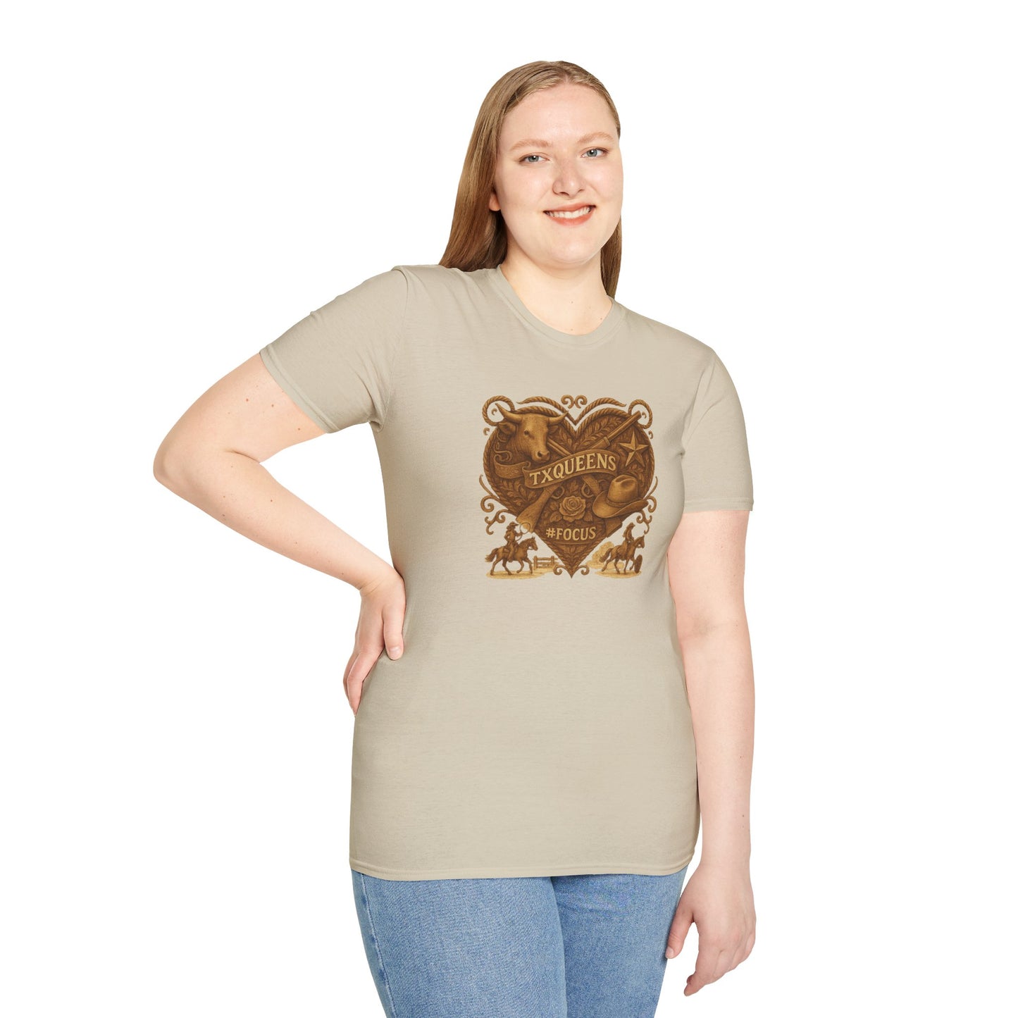 Texas Queens Graphic Tee | Soft Unisex T-Shirt, Trendy Shirt for Women, Cute Gift for Queens, Birthday Celebration, Everyday Style. Women's