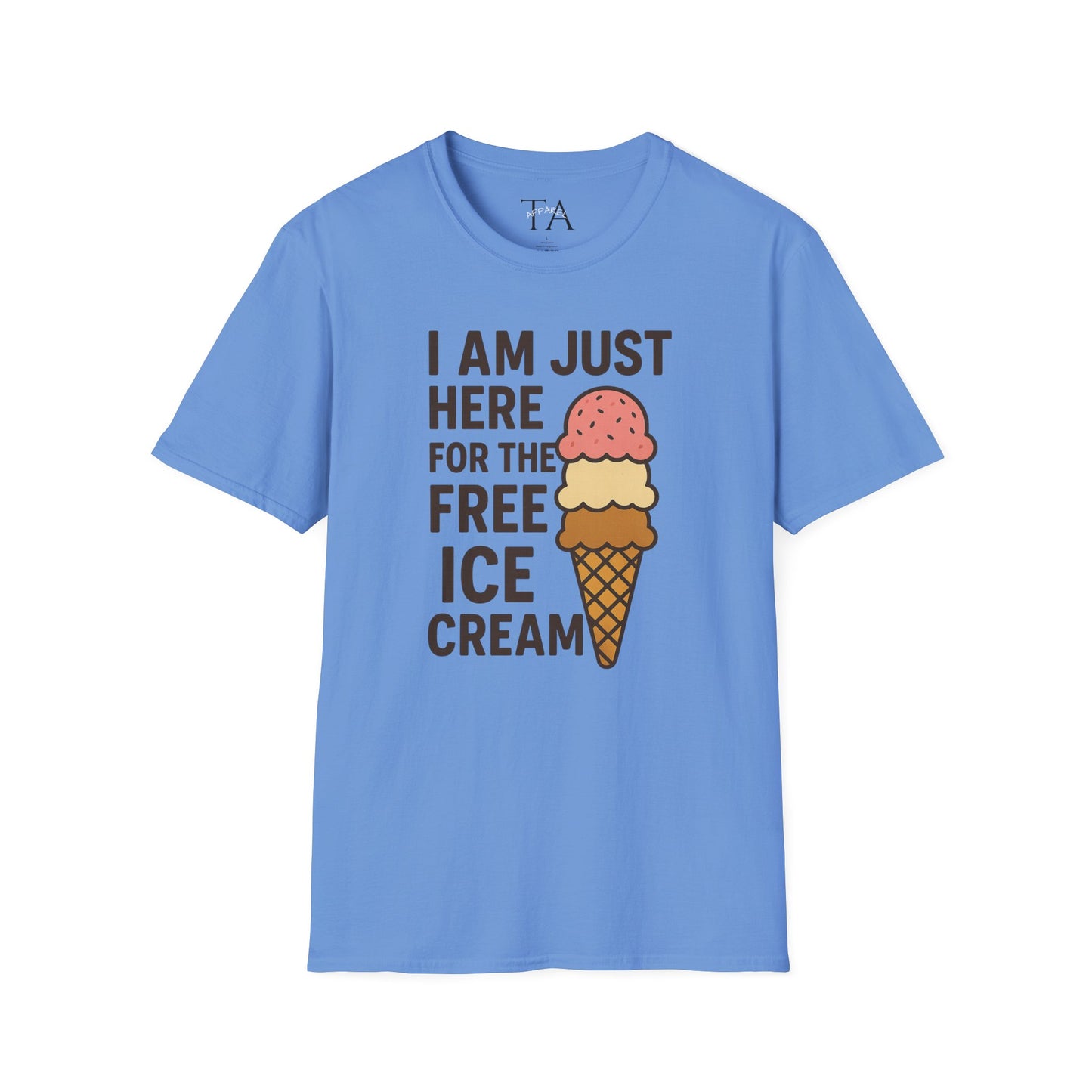 Ice Cream Lover's Unisex T-Shirt, Funny Graphic Tee, Summer Apparel, Sweet Treats Gift, Birthday Humor Shirt