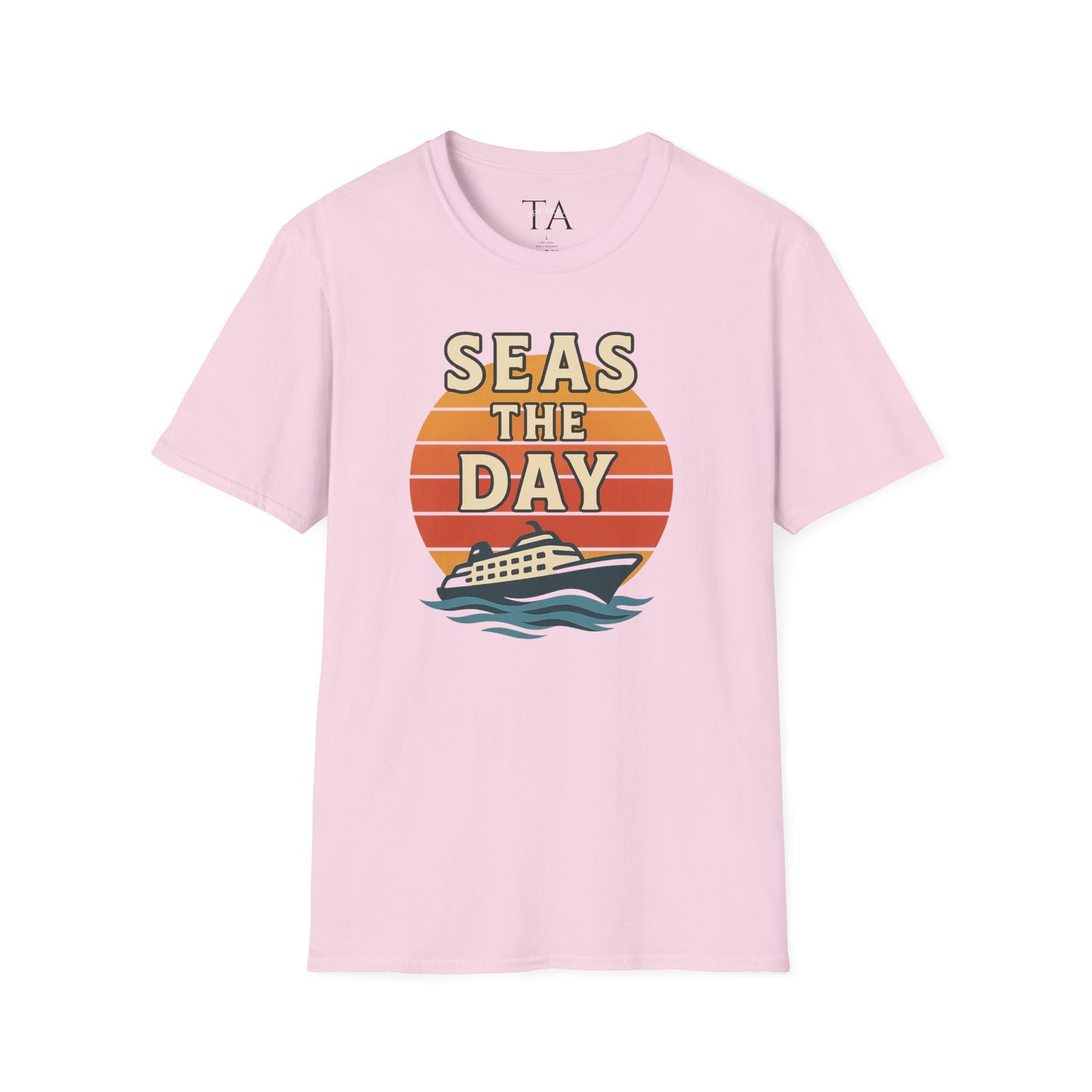 Seas the Day Unisex T-Shirt, Vintage Cruise Tee, Nautical Graphic Shirt, Summer Vacation Apparel, Beach Lover Gift