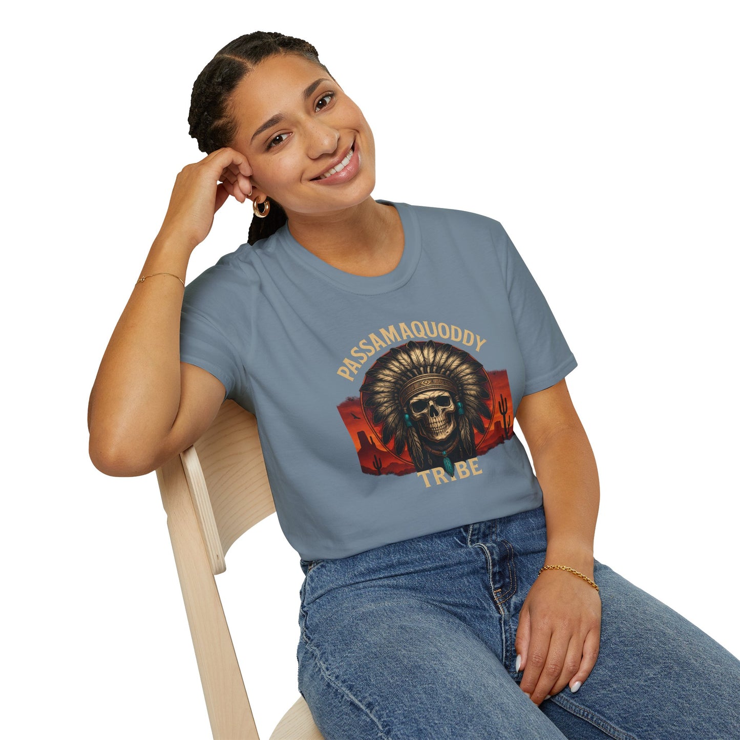 Tribal Graphic T-Shirt - Passamaquoddy Tribe Design10, Gift for Adventurers