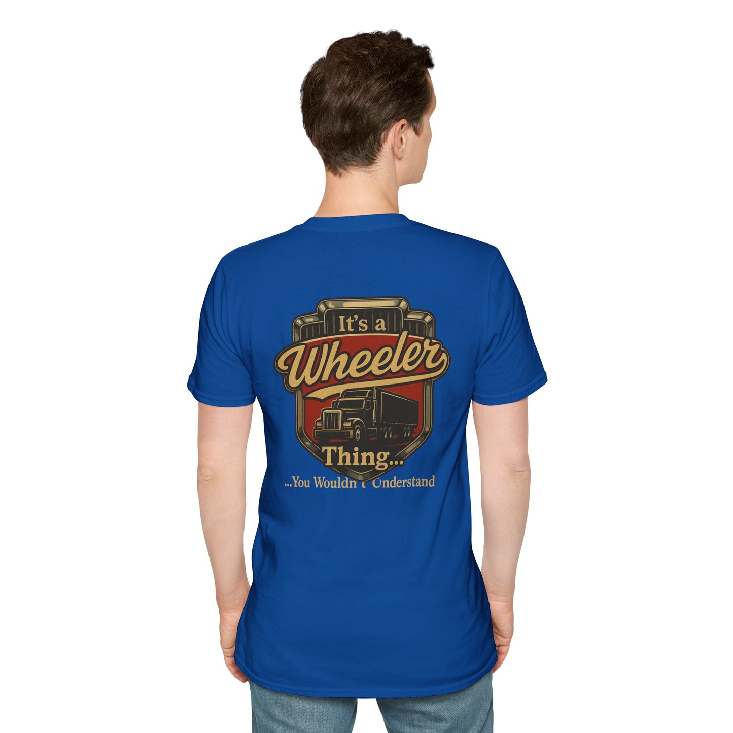 "It's a Wheeler Thing" Unisex Softstyle T-Shirt, Ideal for Truck Lovers, Gifts for Drivers, Casual Wear, Perfect for Birthdays, Father's Day