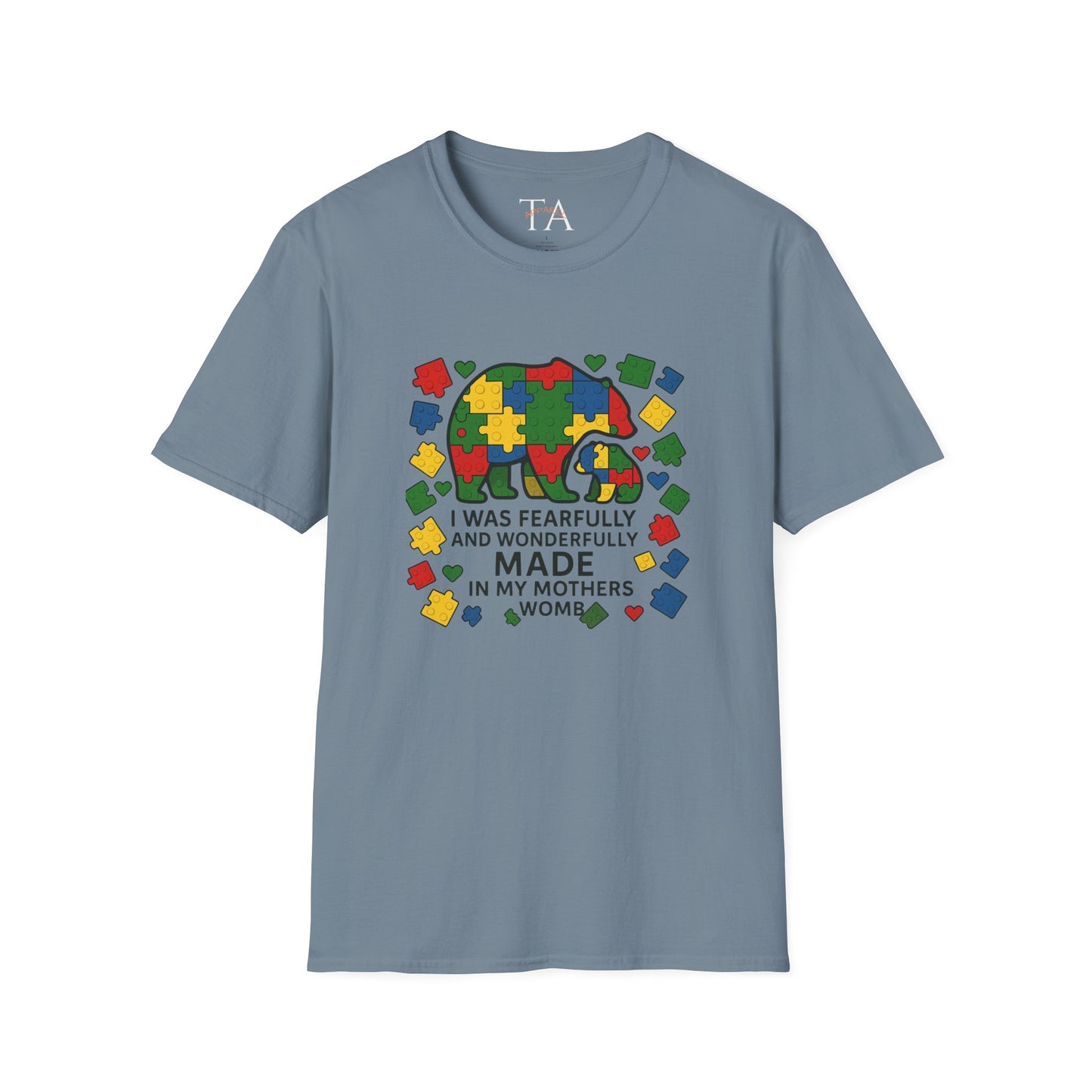 Autism Lego Mama Bear T-Shirt