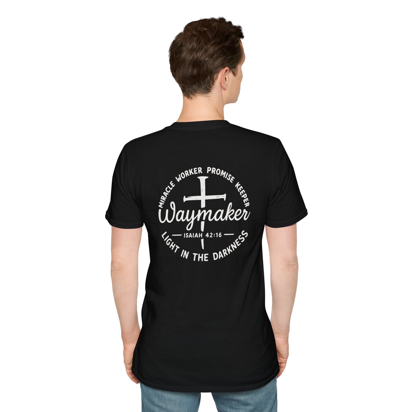 Faith Inspired Waymaker Registered Nurse Unisex Softstyle T-Shirt