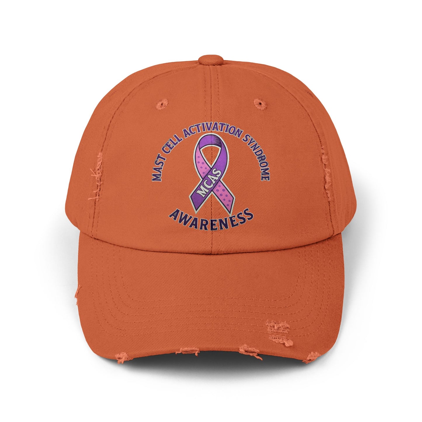 Mast Cell Activation Syndrome Unisex Distressed Awareness Hat