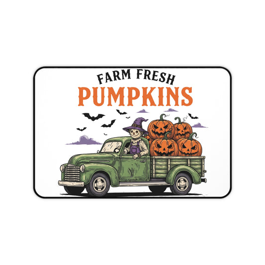Desk Mat - Halloween Farm Fresh Pumpkins