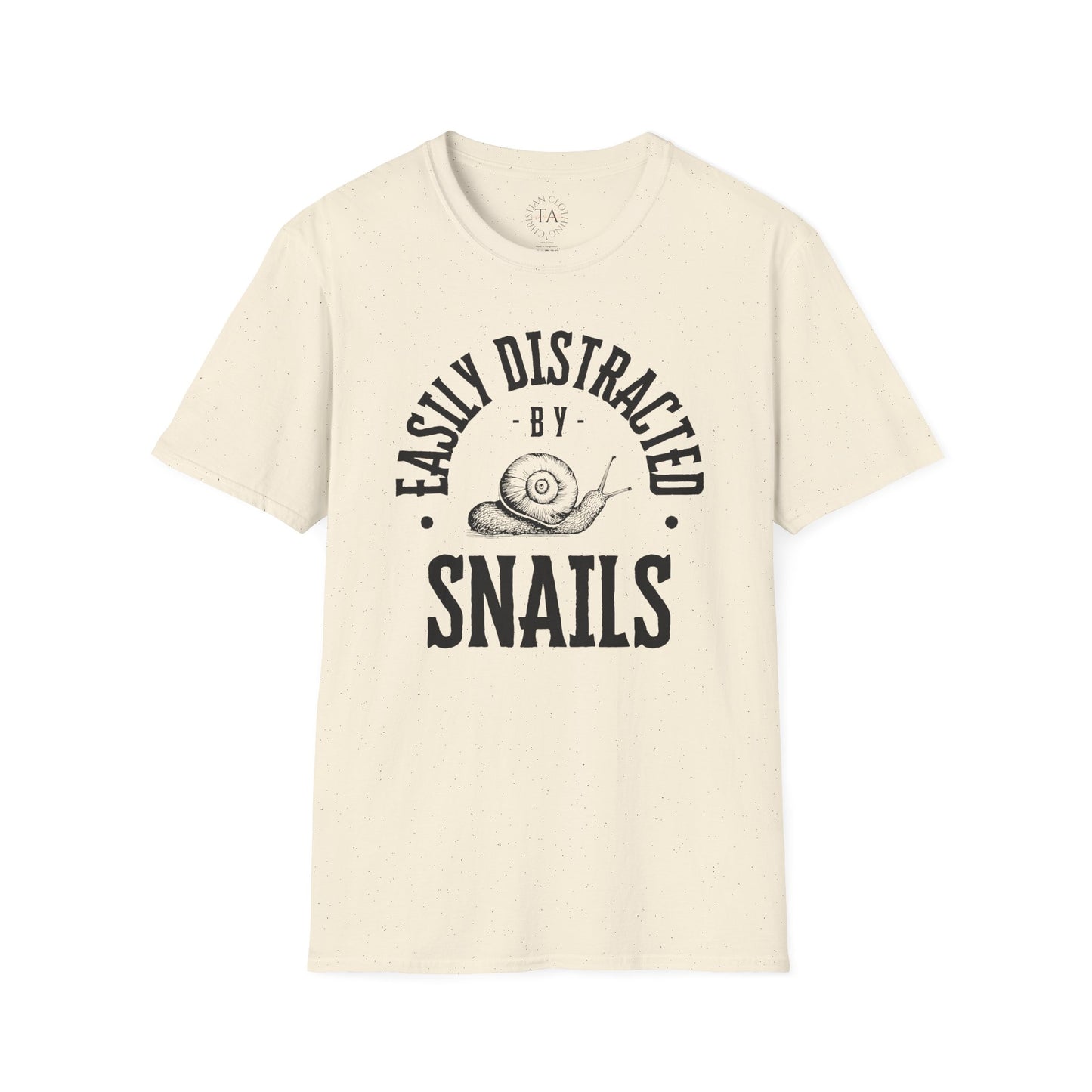 Easily Distracted by Snails Unisex T-Shirt - Cute Graphic Tee for Animal Lovers
