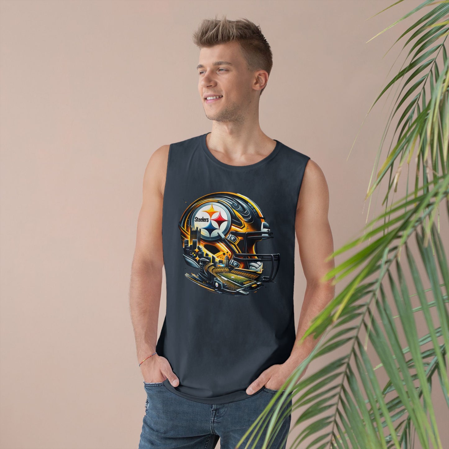 Football Unisex Sports Tank Top with Helmet Design, Casual Gym Wear, Game Day Outfit, Fitness Apparel, Athletic Gift