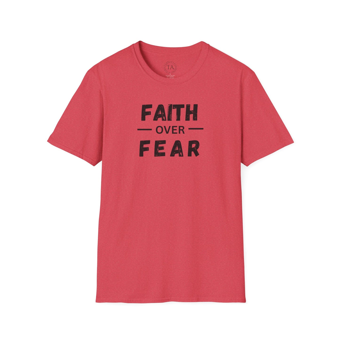 Faith Inspired Unisex T-Shirt - Faith Over Fear Design